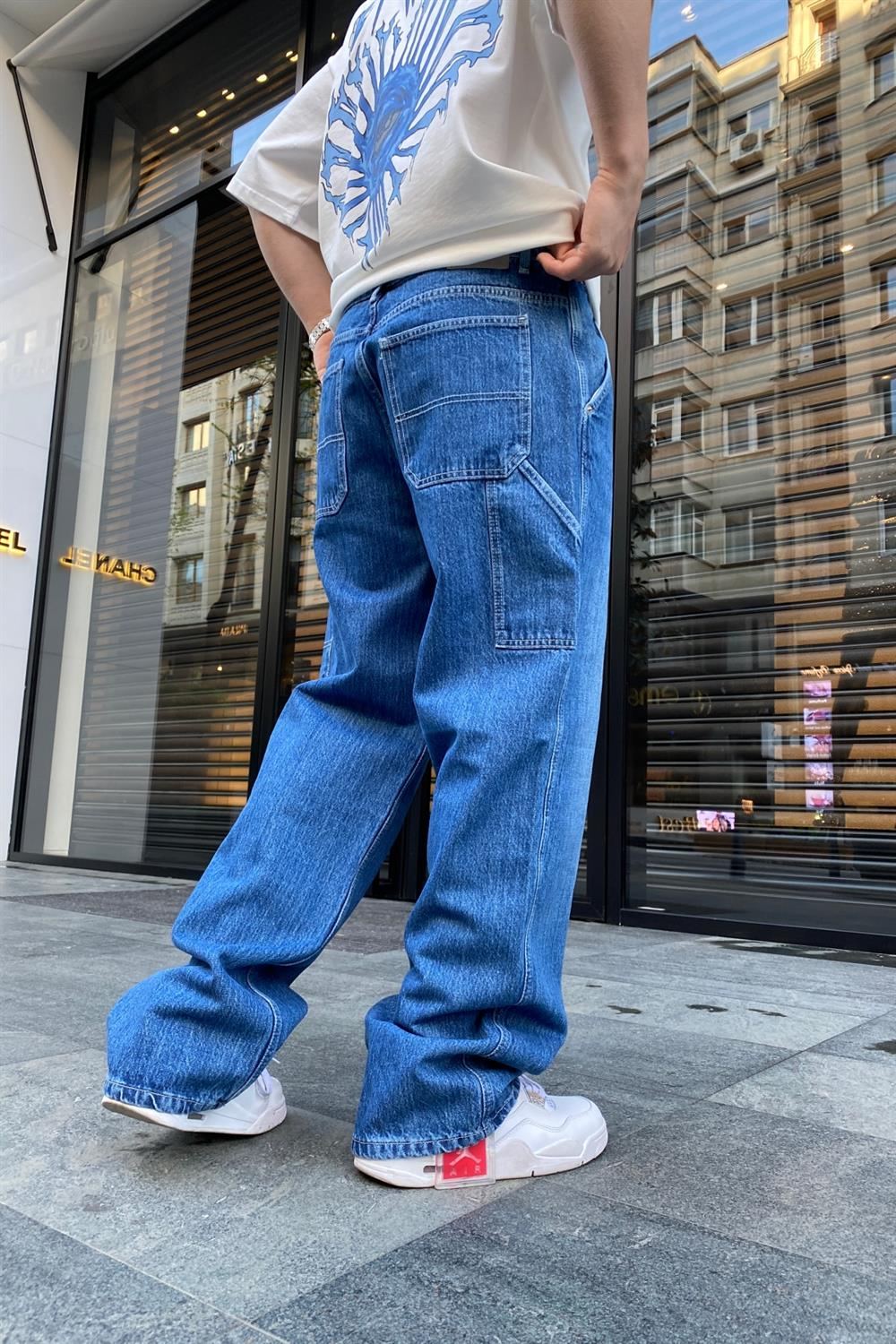 PB Halfpocket Mavi Jean Pantolon P639