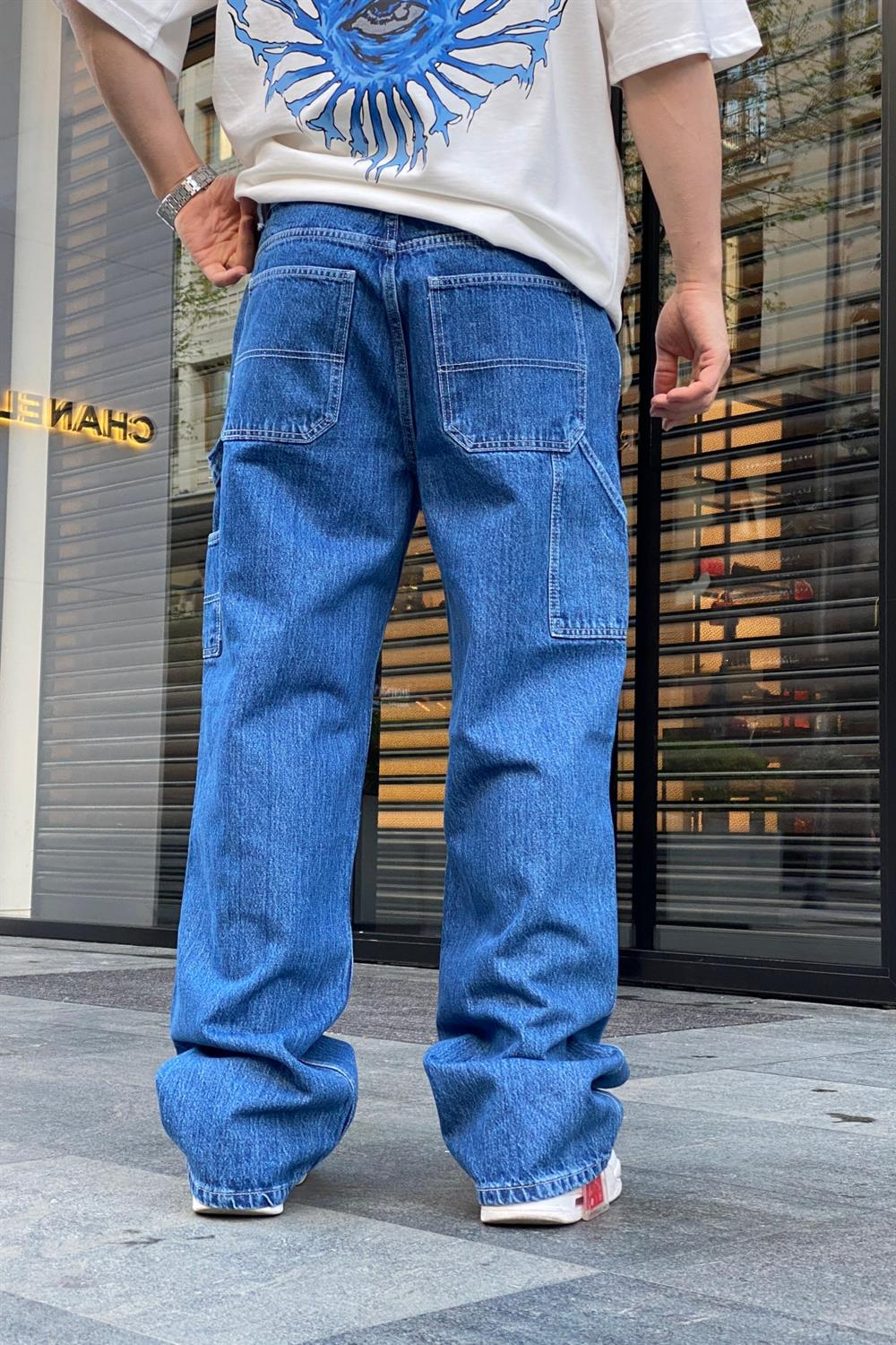 PB Halfpocket Mavi Jean Pantolon P639