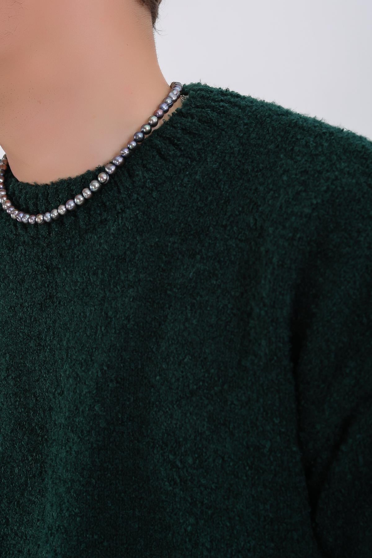 Peluş Kumaş Yeşil Kazak KZK139