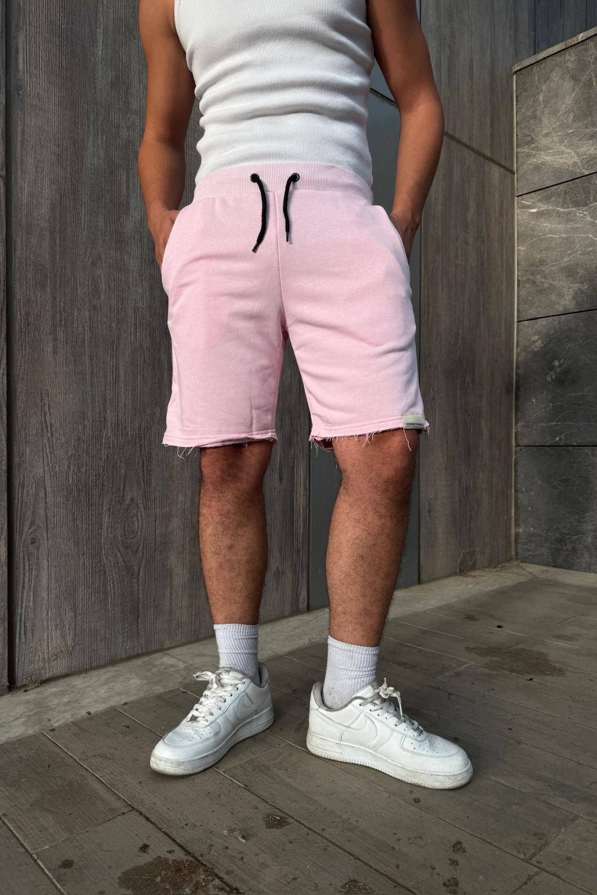 Pembe Basic Fit Şort JC01