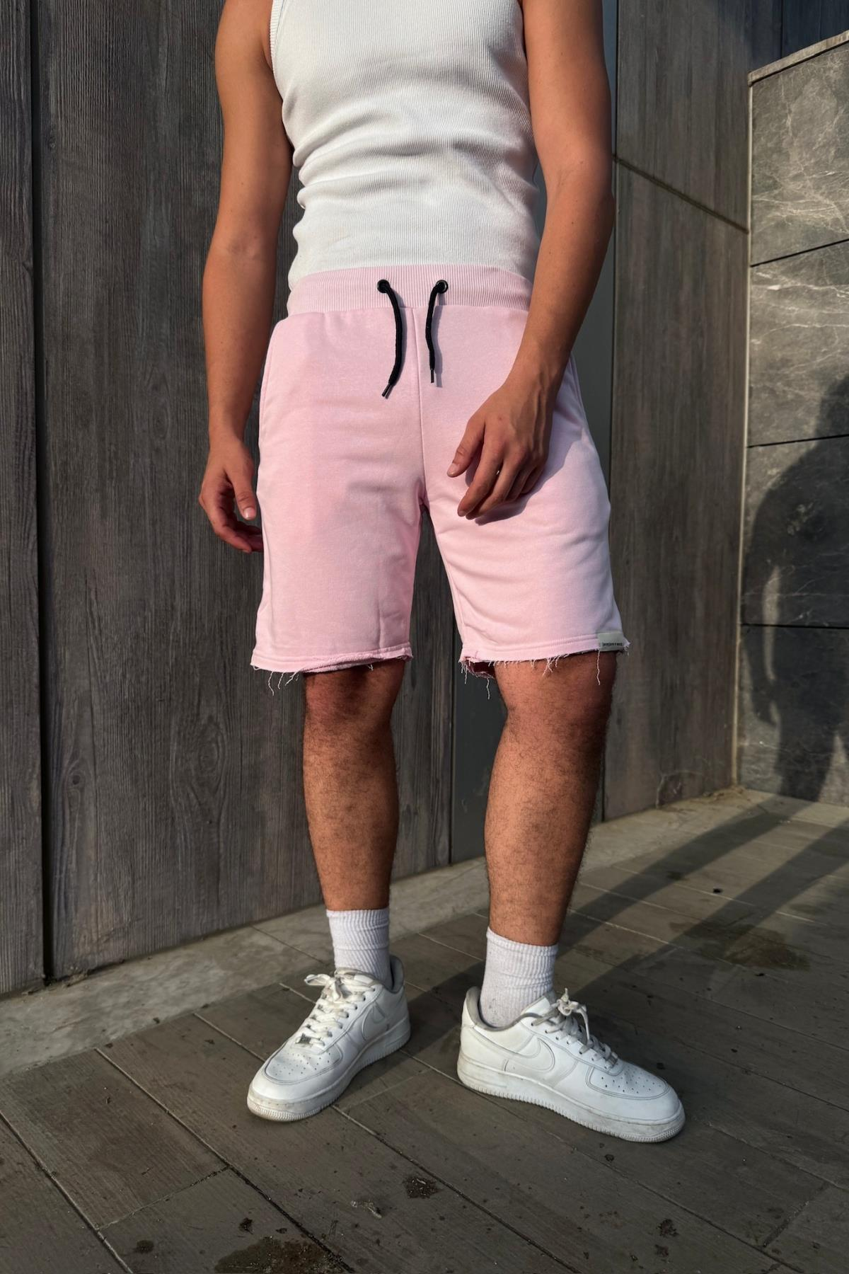 Pembe Basic Fit Şort JC01
