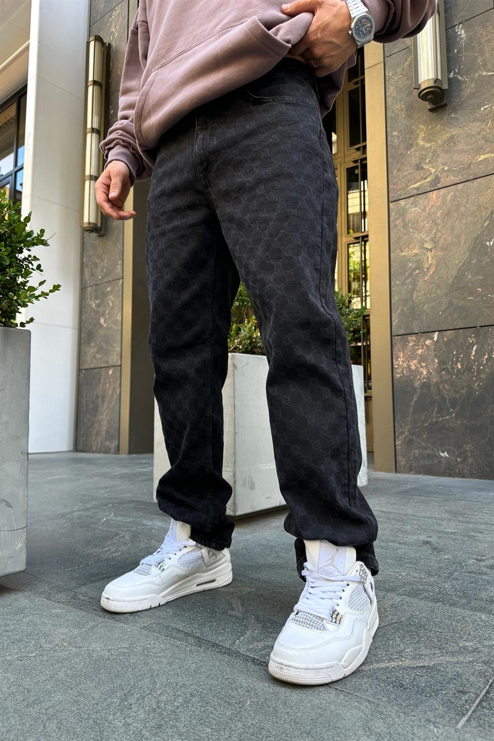 Pequs Desenli Füme Jean Pantolon P752