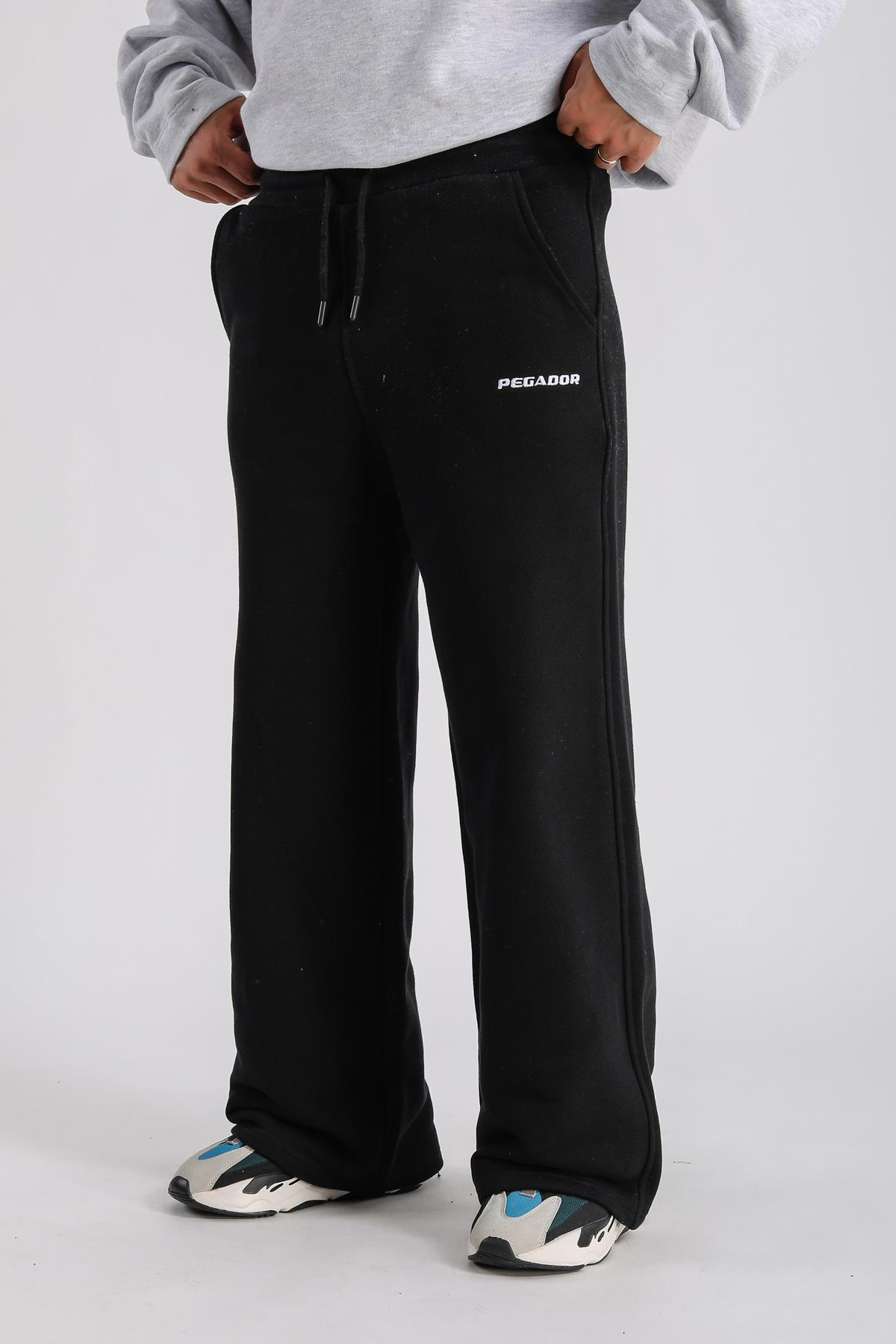 Pgdr Nakışlı Siyah Basic Eşofman ESF541
