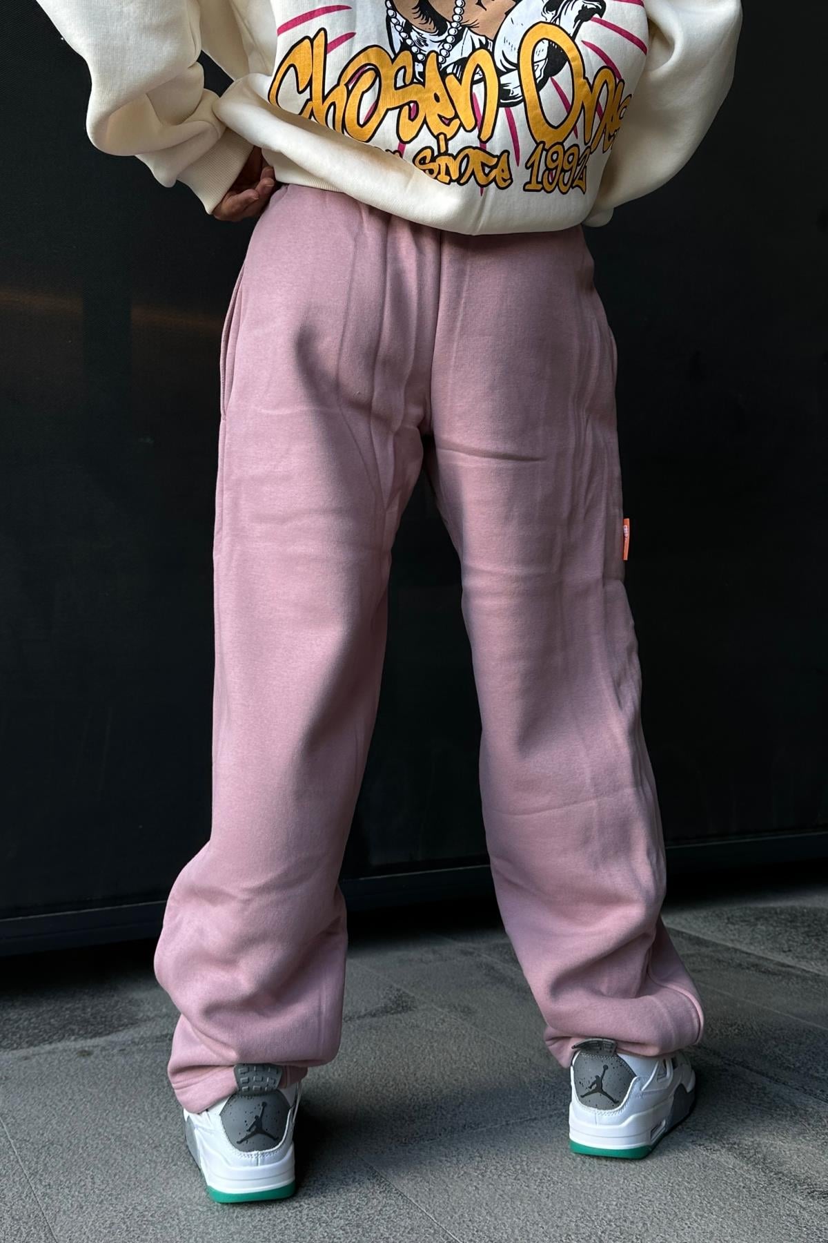 Pink Basic Boru Paça Eşofman ESF480