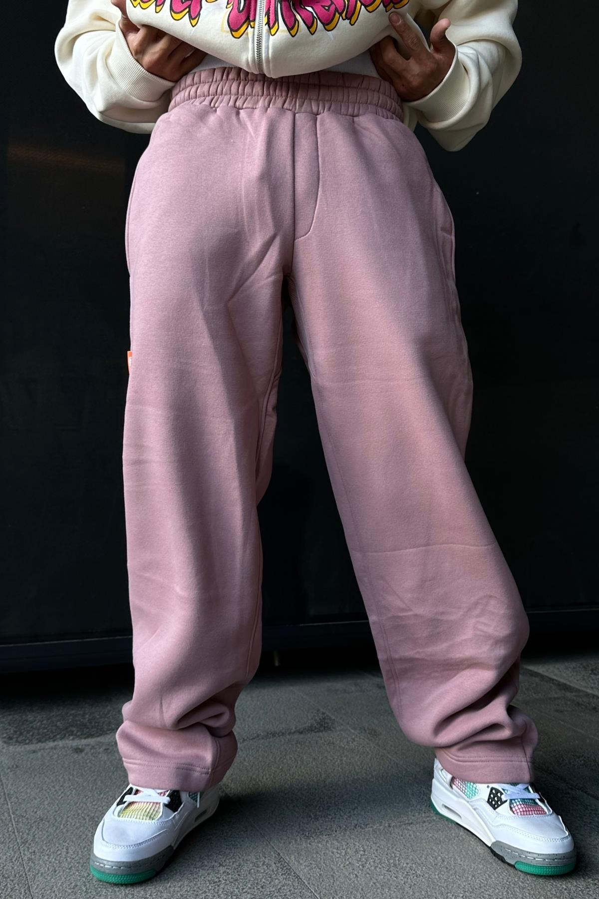 Pink Basic Boru Paça Eşofman ESF480