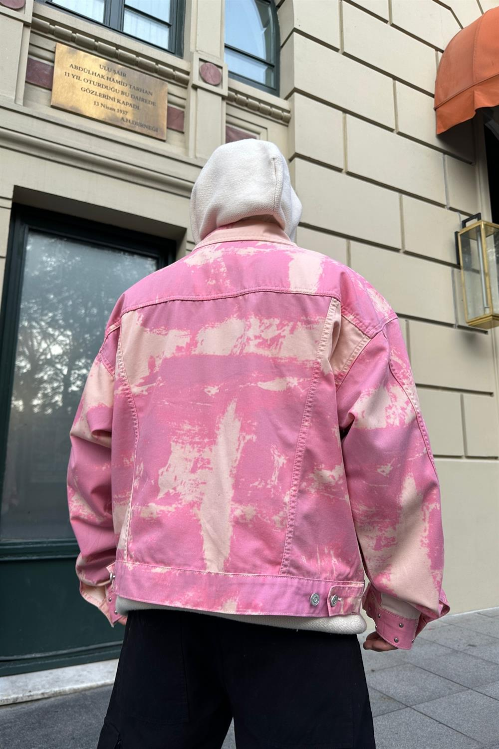 Pinky Acid Wash Jean Ceket C211