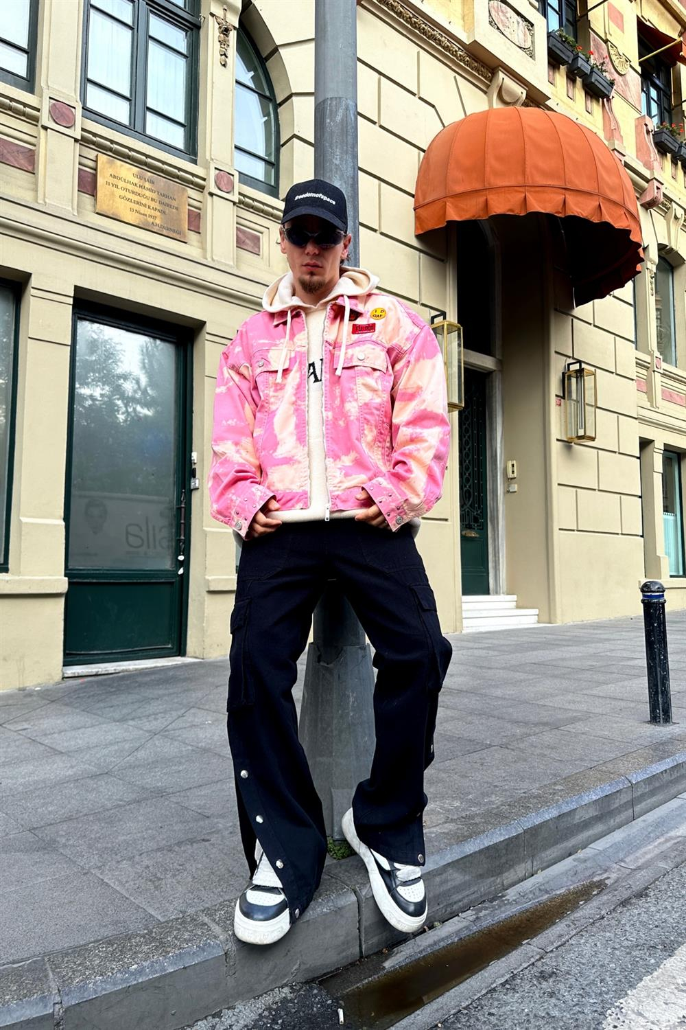 Pinky Acid Wash Jean Ceket C211