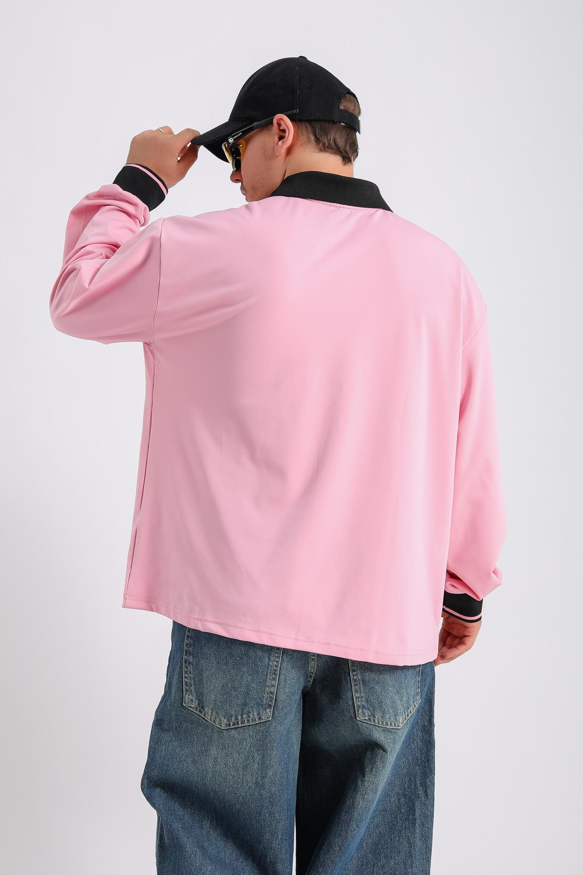 Polo Yaka Pembe Oversize Sleeved Forma SW1115