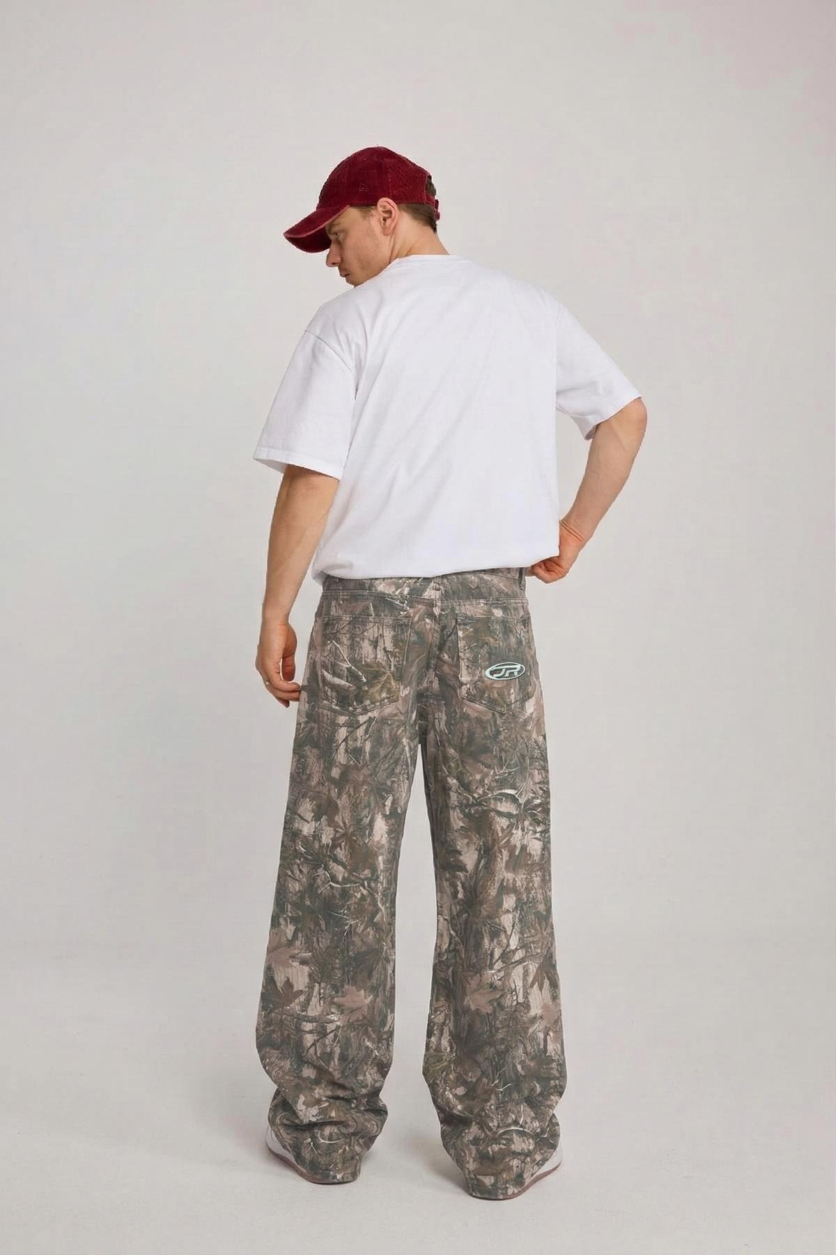 Premium Camo Design Jr Logo Baggy Jean