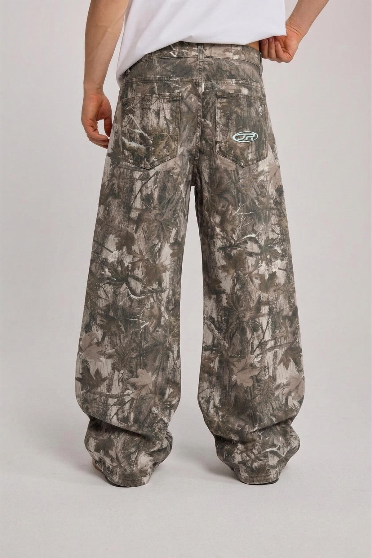 Premium Camo Design Jr Logo Baggy Jean