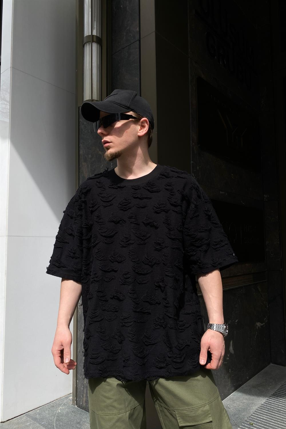 Premium Siyah Oversize Tshirt T576