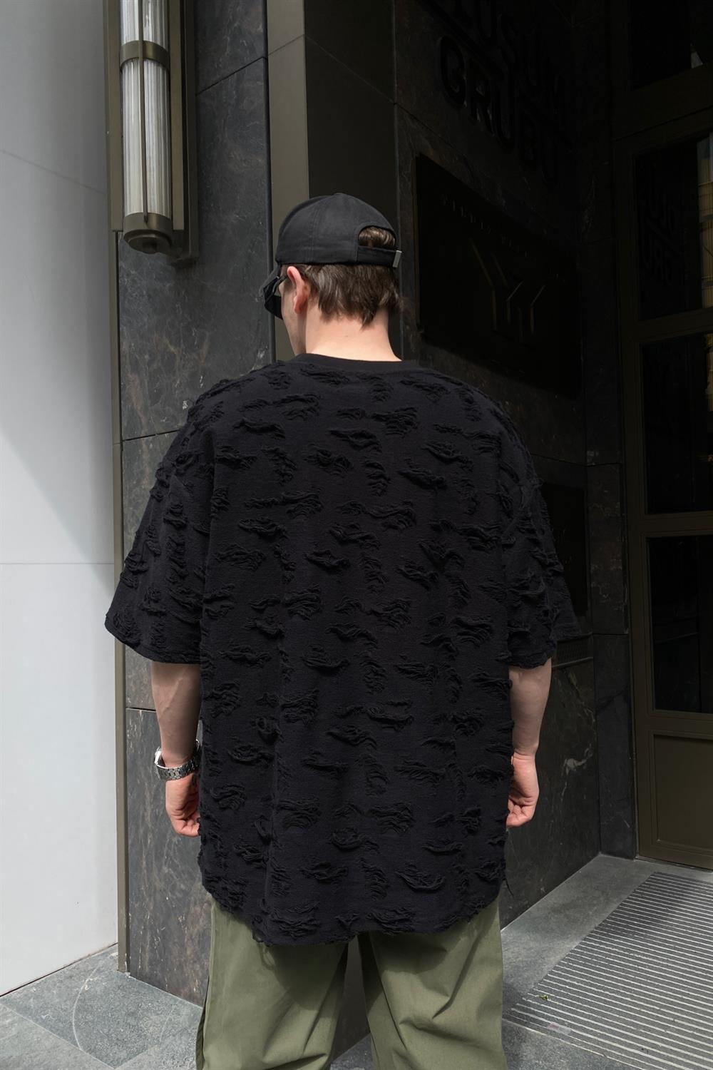 Premium Siyah Oversize Tshirt T576