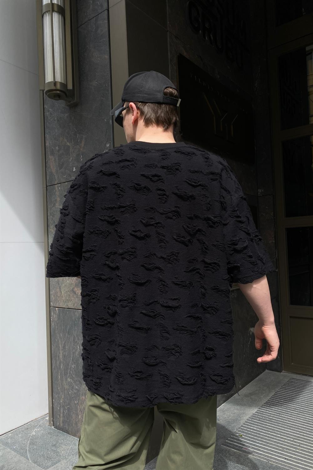 Premium Siyah Oversize Tshirt T576