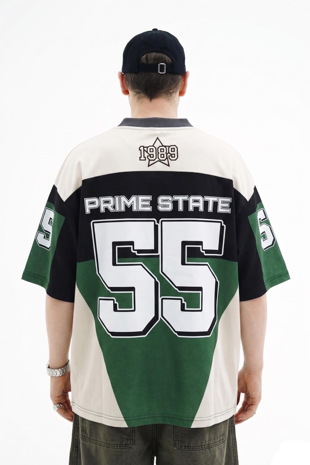 Prime Baskılı Oversize Forma Tshirt JC01 26Y194