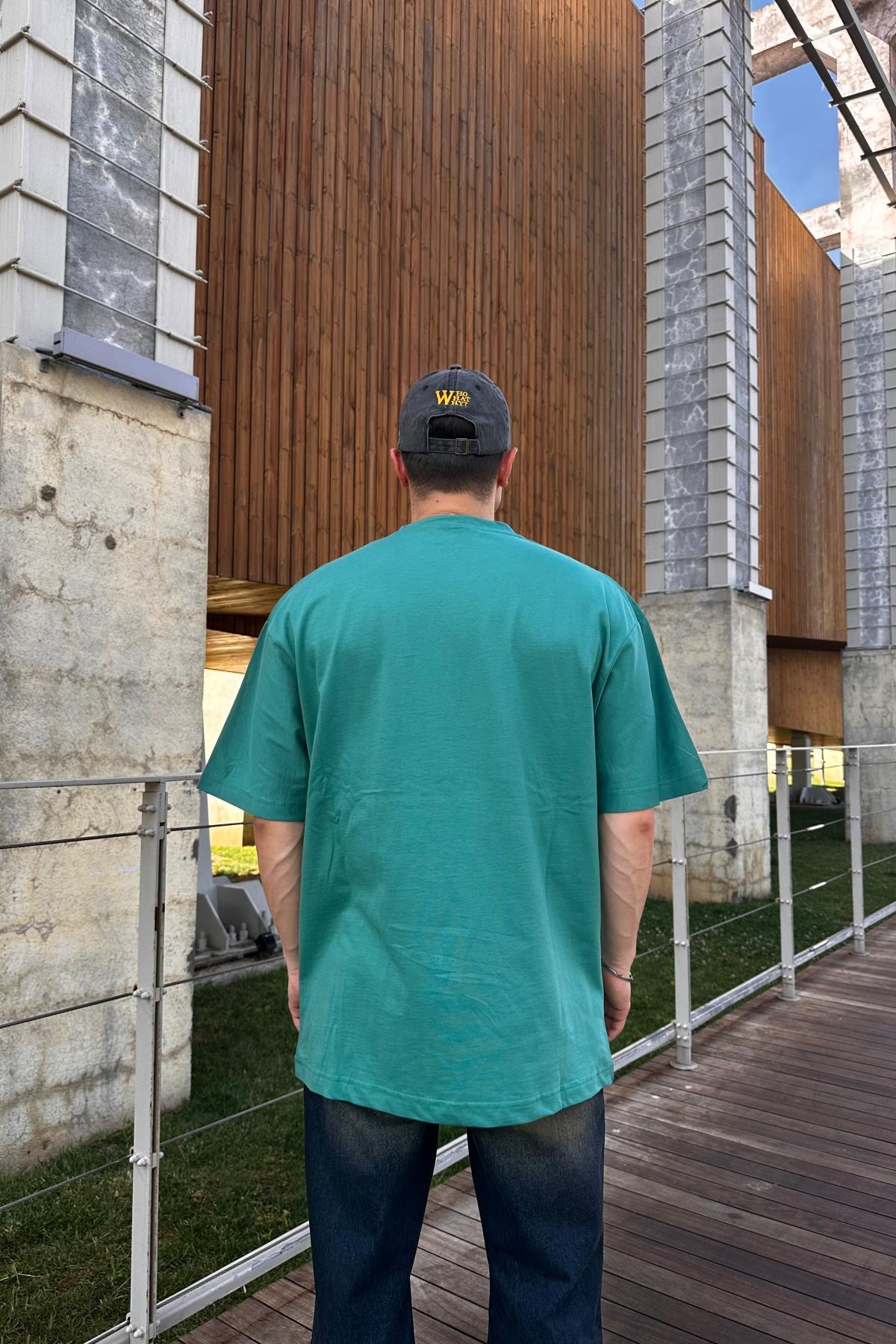 Rabbit Promo Yeşil Oversize Tshirt T1092