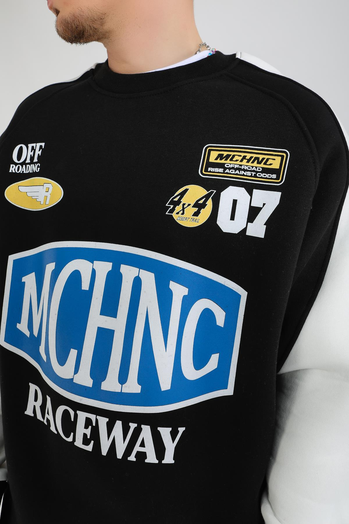 Raceway Siyah Oversize Sweatshirt SW1367