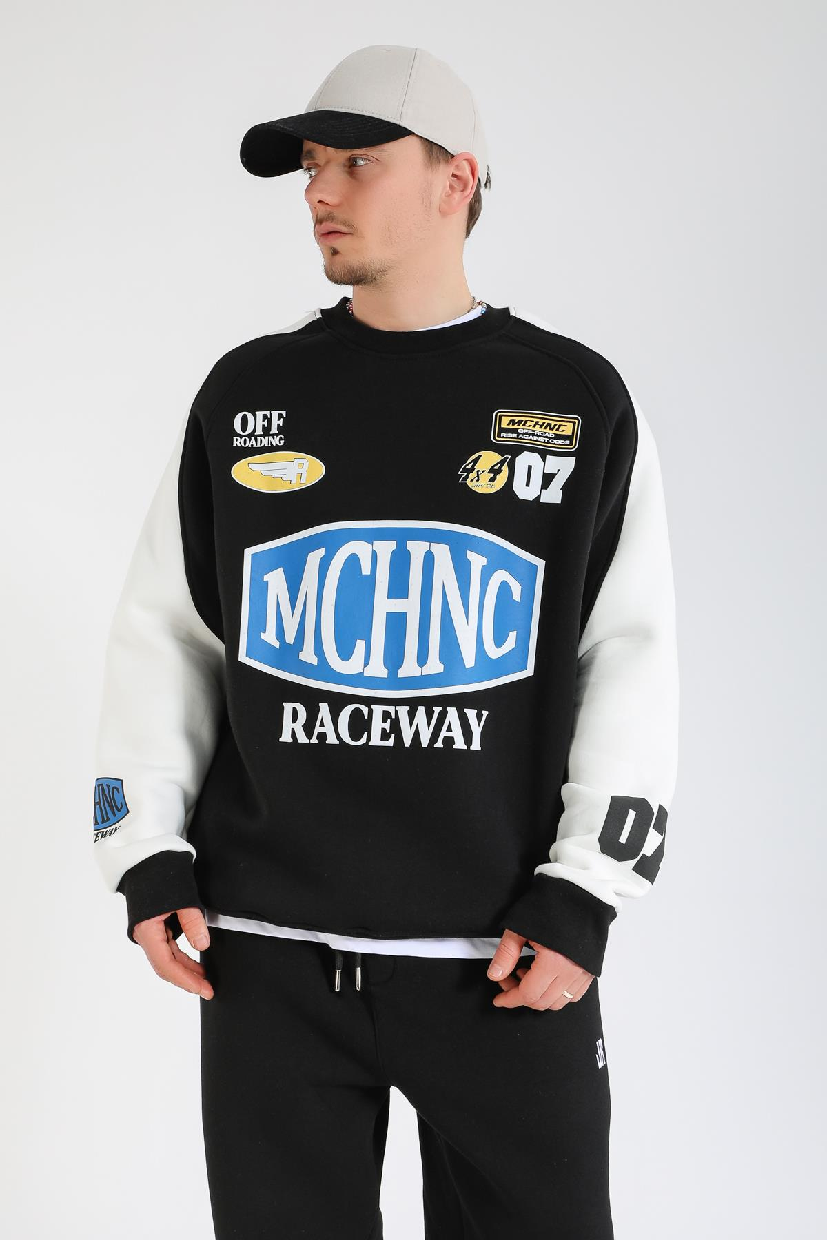 Raceway Siyah Oversize Sweatshirt SW1367