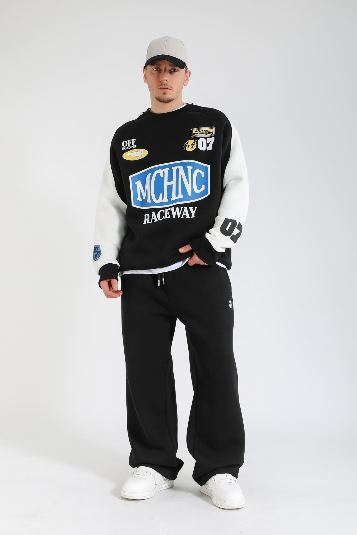 Raceway Siyah Oversize Sweatshirt SW1367