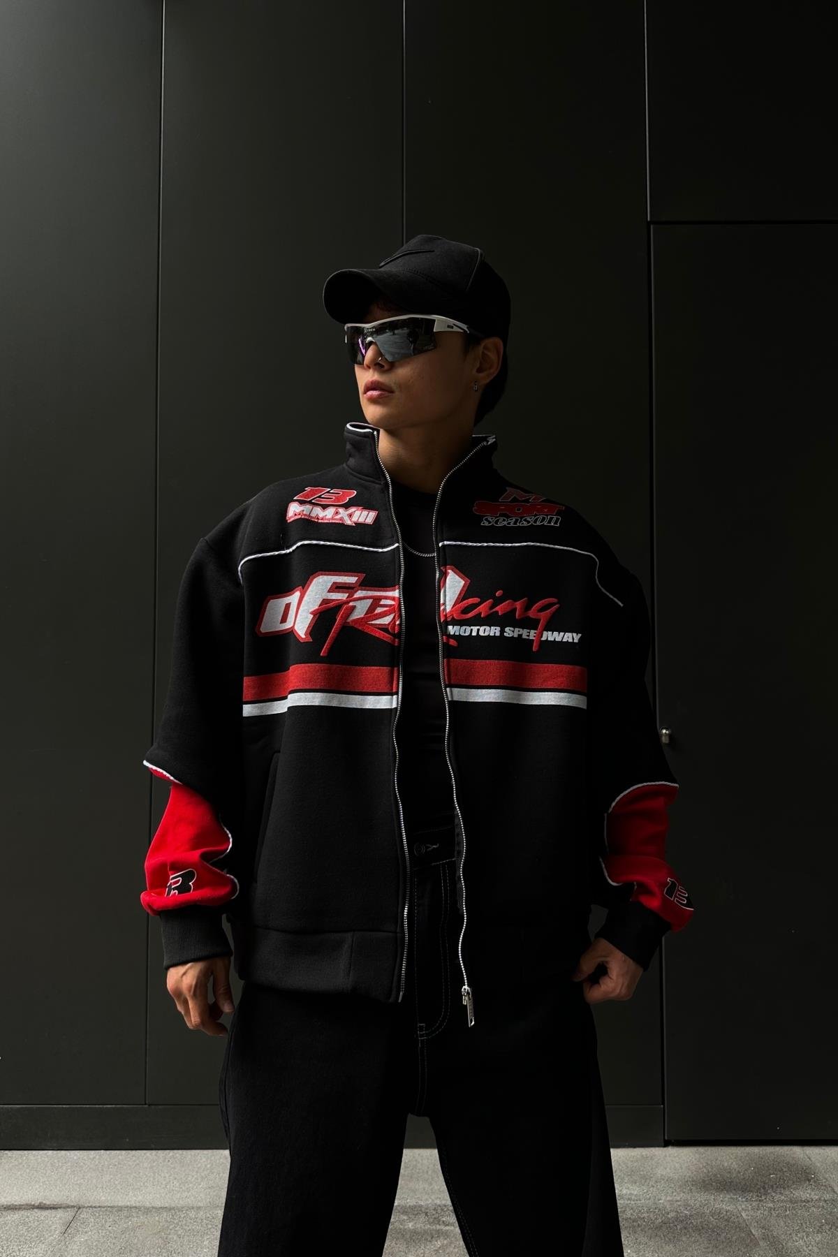 Racing Kırmızı Kolej Ceket C218