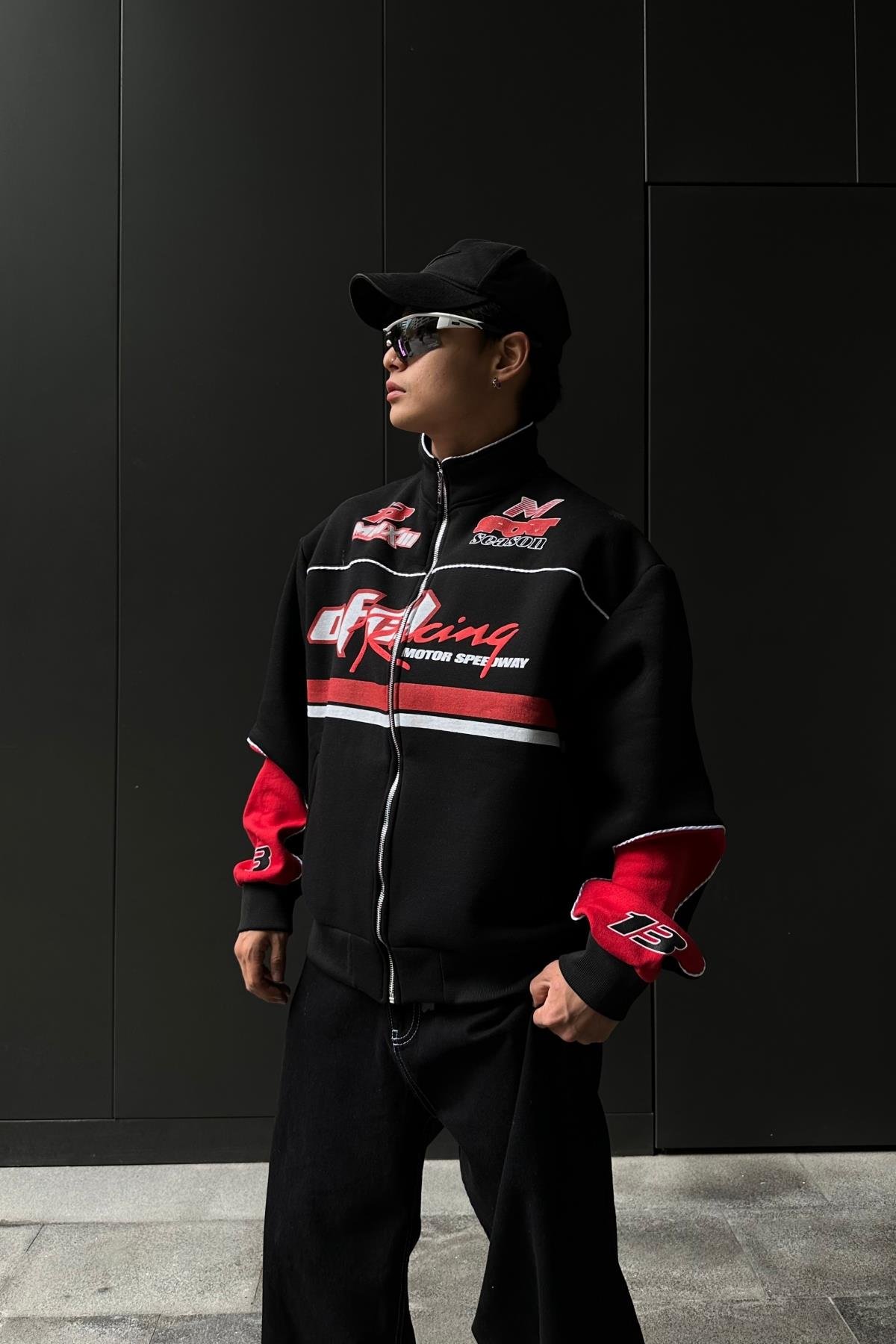 Racing Kırmızı Kolej Ceket C218