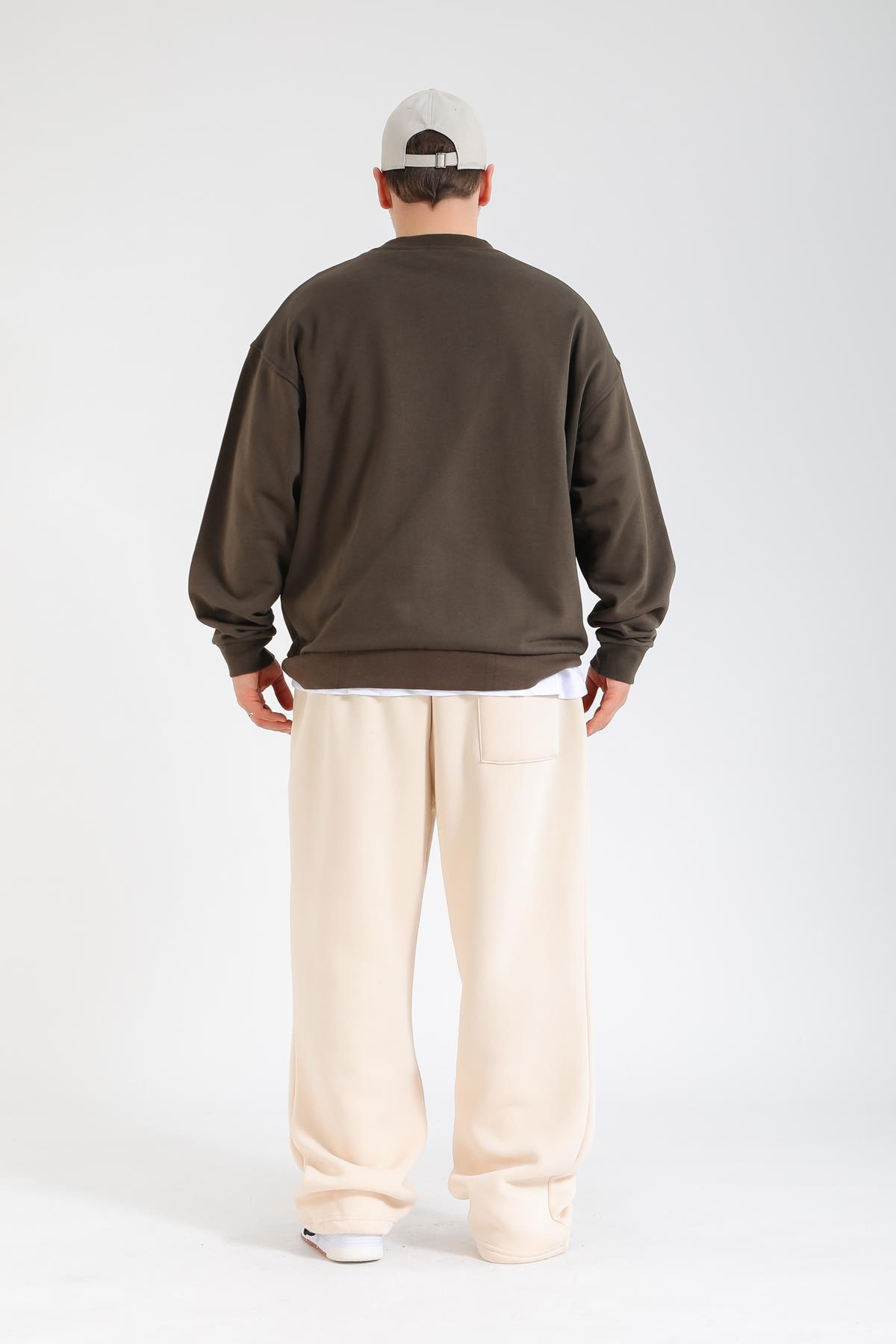 Reason Baskılı Oversize Sweatshirt SW1377