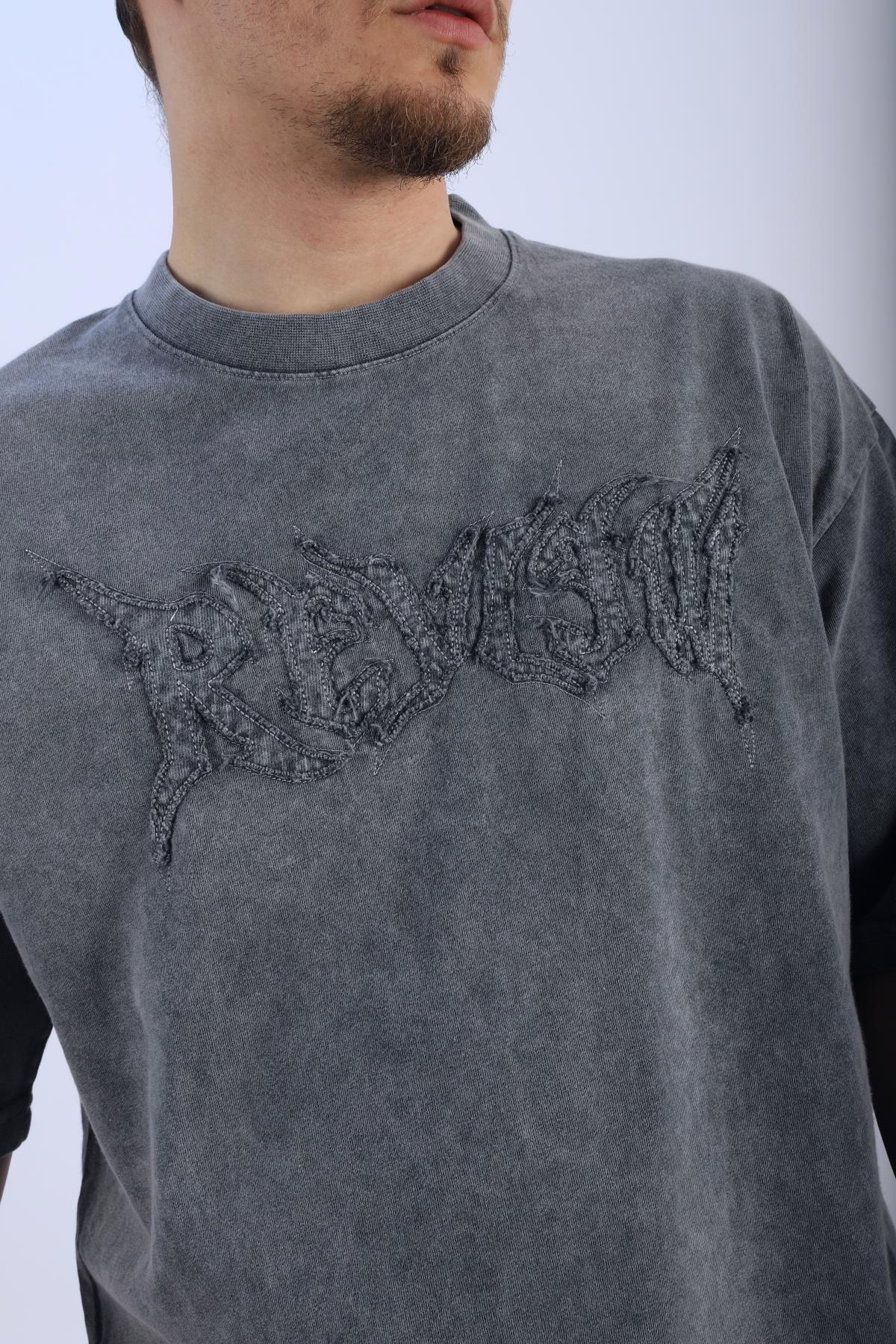 Rv Acid Wash Füme Oversize Tshirt T927