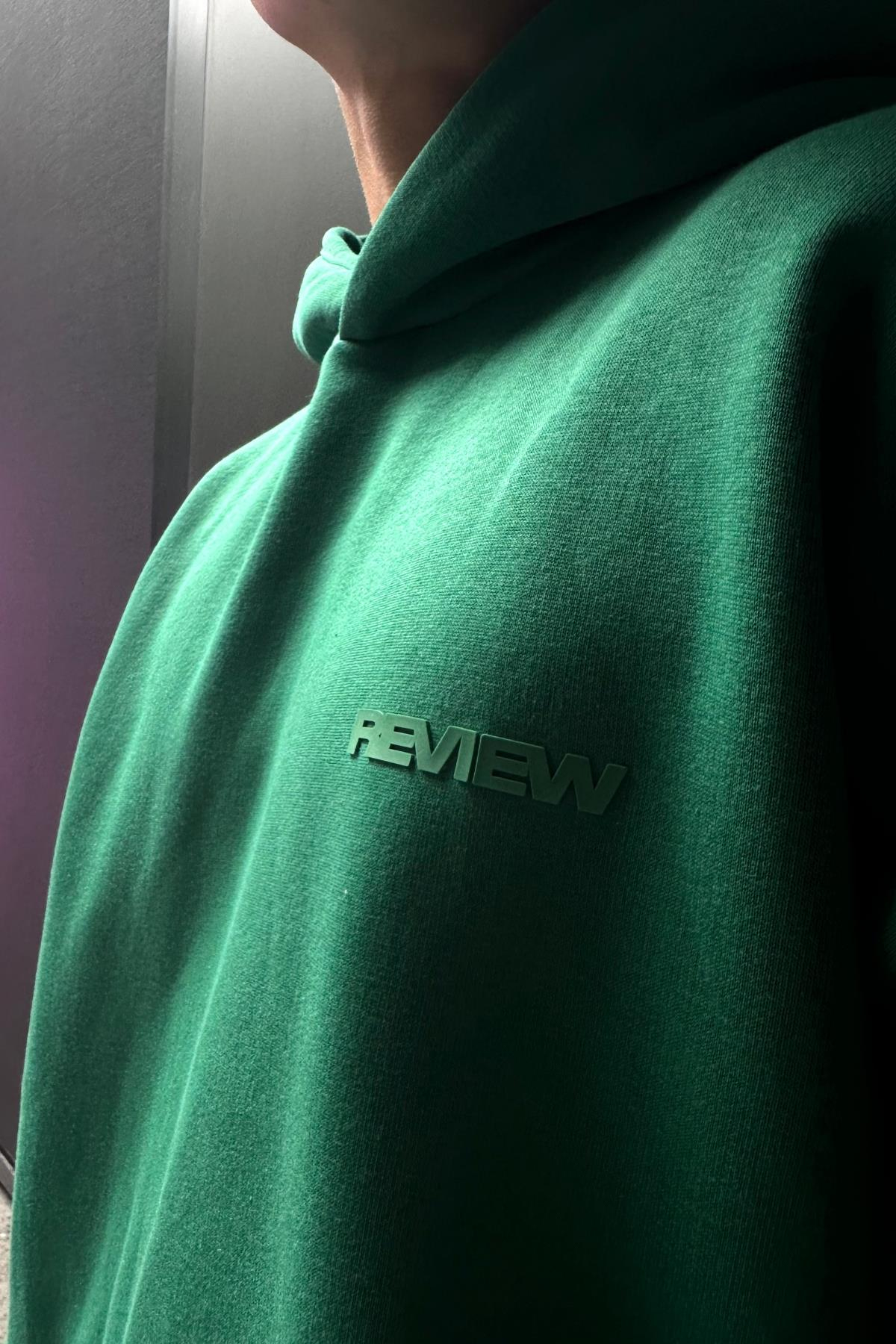 Rv Basic Yeşil Oversize Sweatshirt SW1020