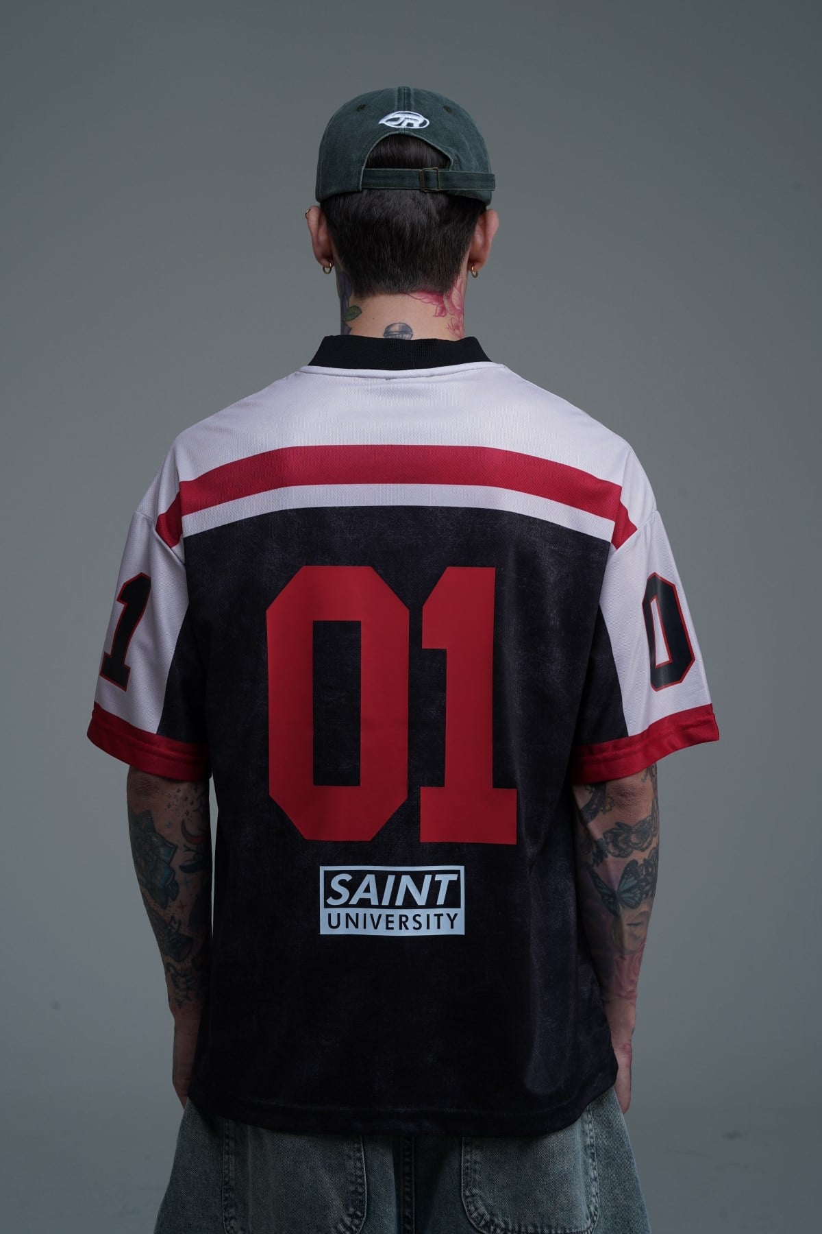 Saint Baskılı Oversize Forma Tshirt JC01 26Y198