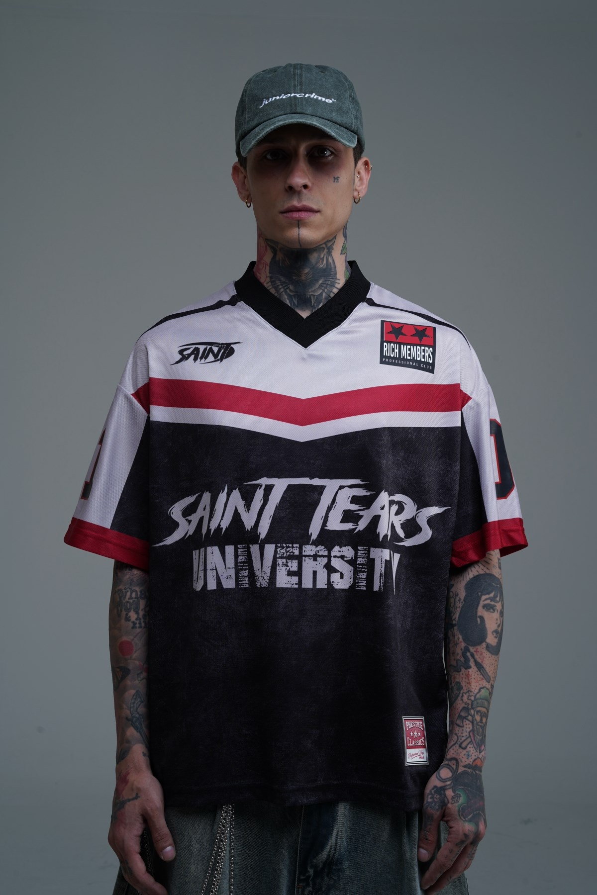 Saint Baskılı Oversize Forma Tshirt JC01 26Y198