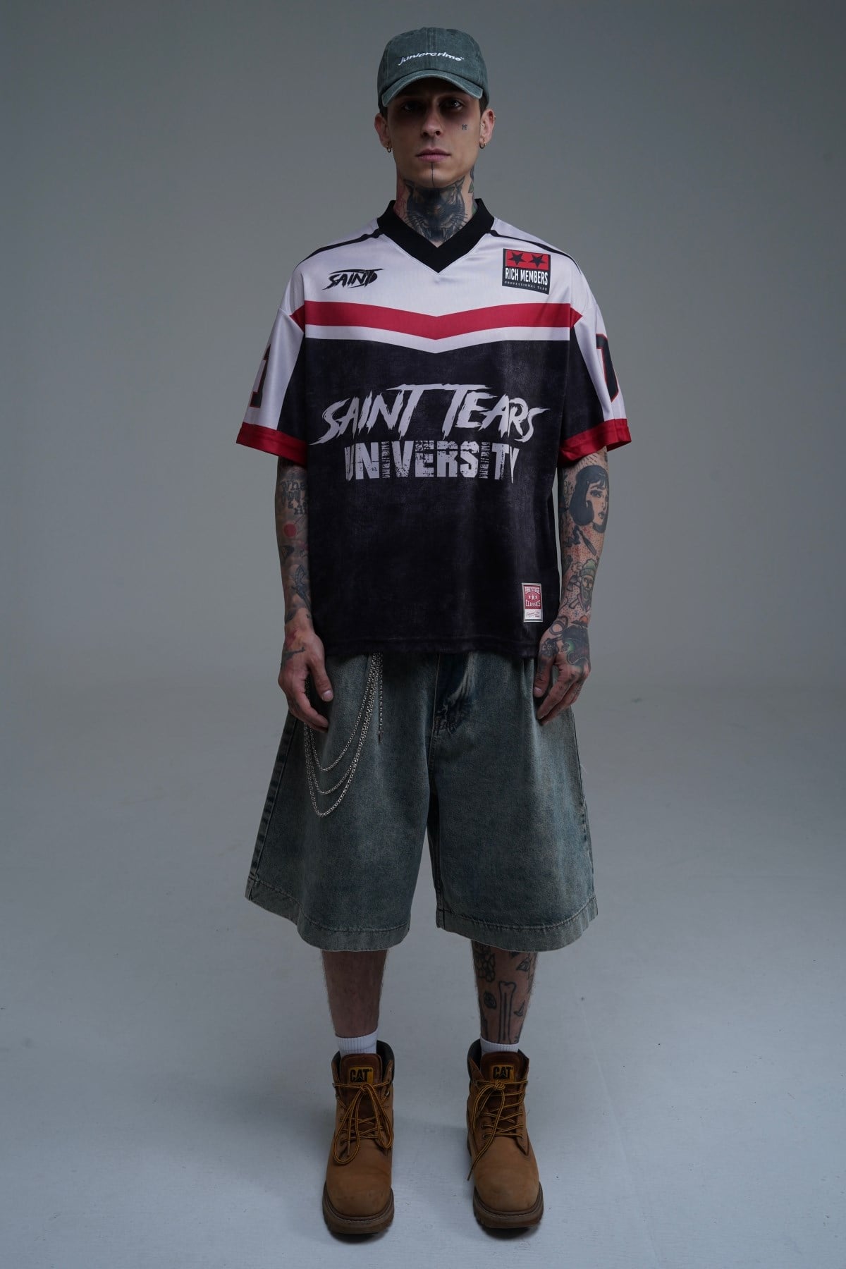 Saint Baskılı Oversize Forma Tshirt JC01 26Y198