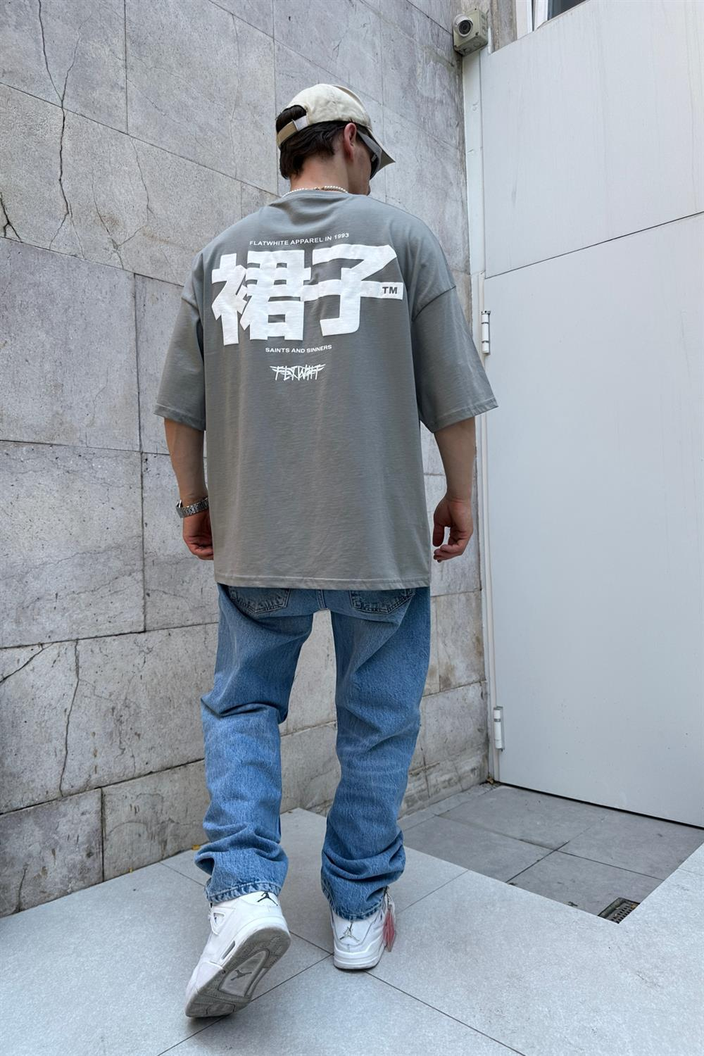 Saints Baskılı Oversize Tshirt T800