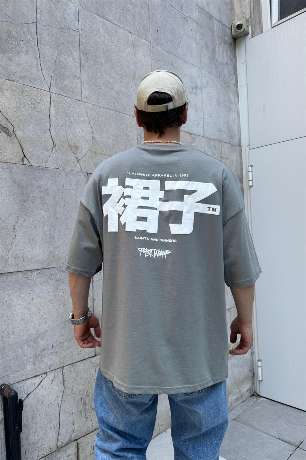 Saints Baskılı Oversize Tshirt T800