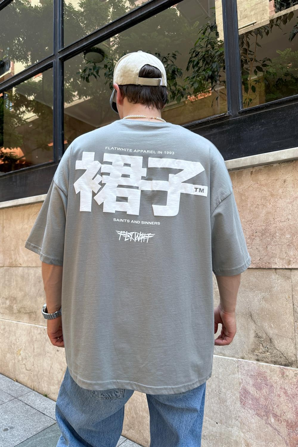 Saints Baskılı Oversize Tshirt T800