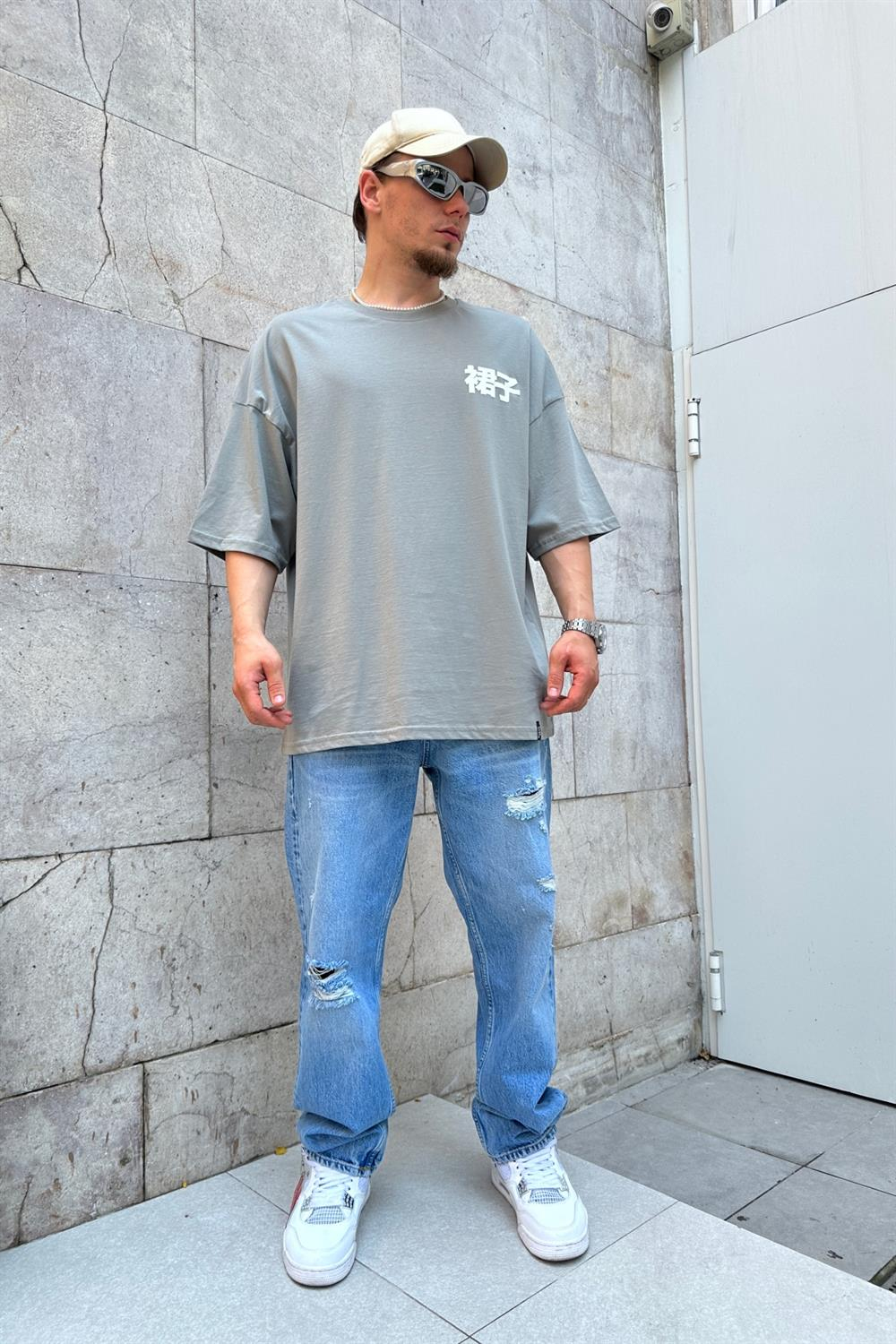Saints Baskılı Oversize Tshirt T800