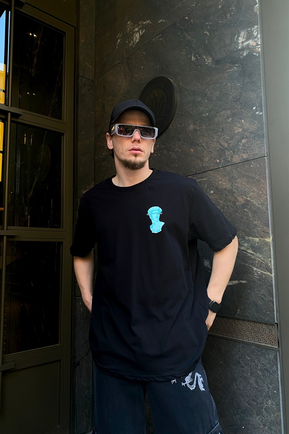 Sırt Baskılı Oversize Tshirt T506
