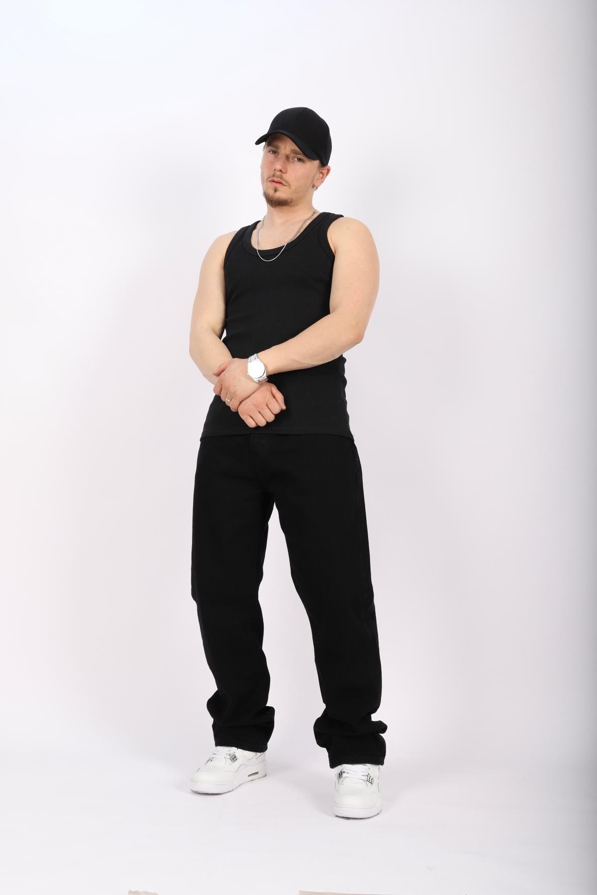 Siyah Basic Fit Atlet T1021