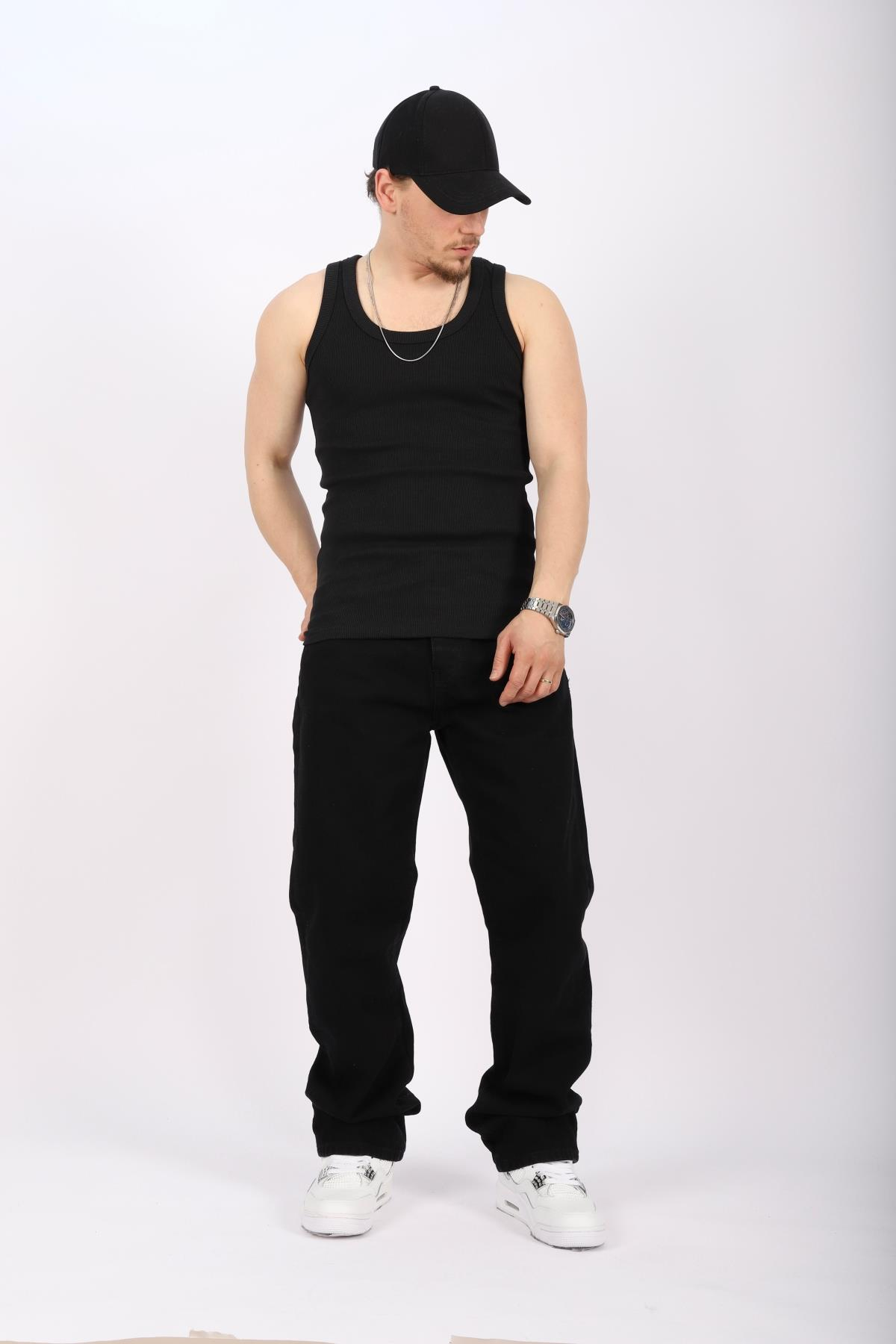 Siyah Basic Fit Atlet T1021