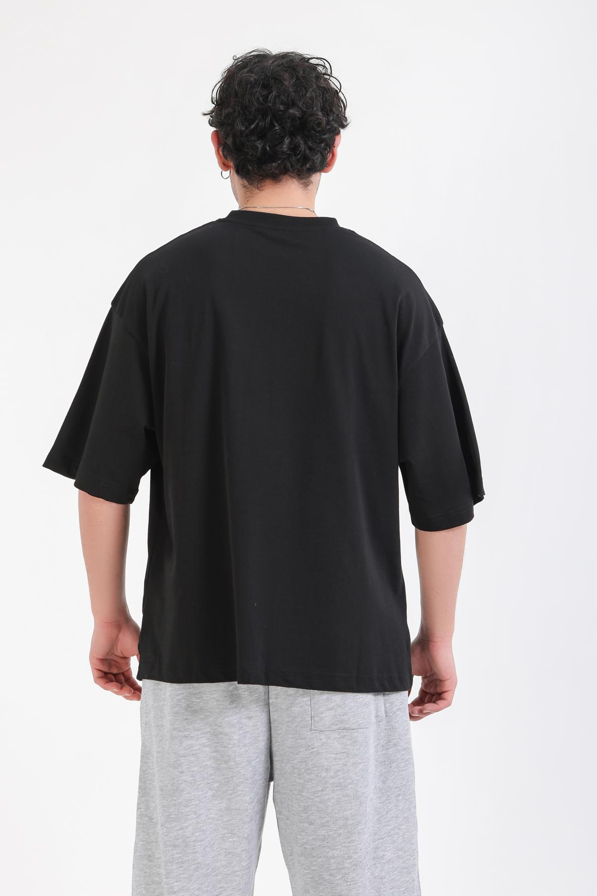 Siyah Basic Oversize Tshirt