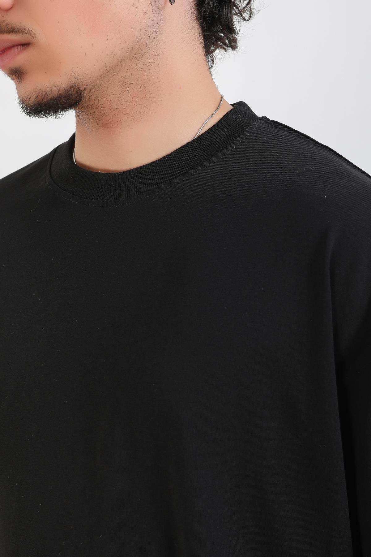 Siyah Basic Oversize Tshirt