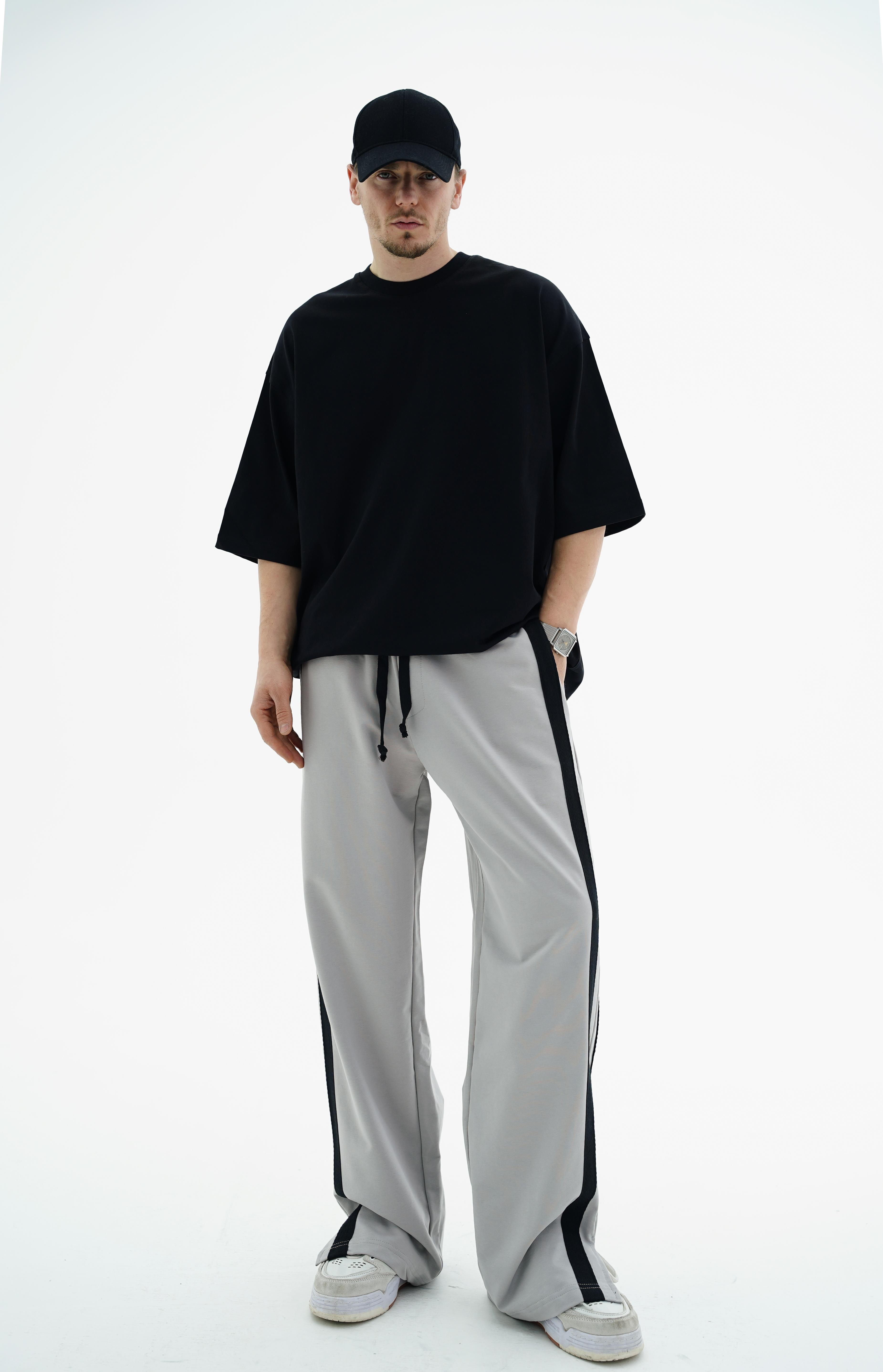Siyah Basic Oversize Tshirt JC01 24Y326