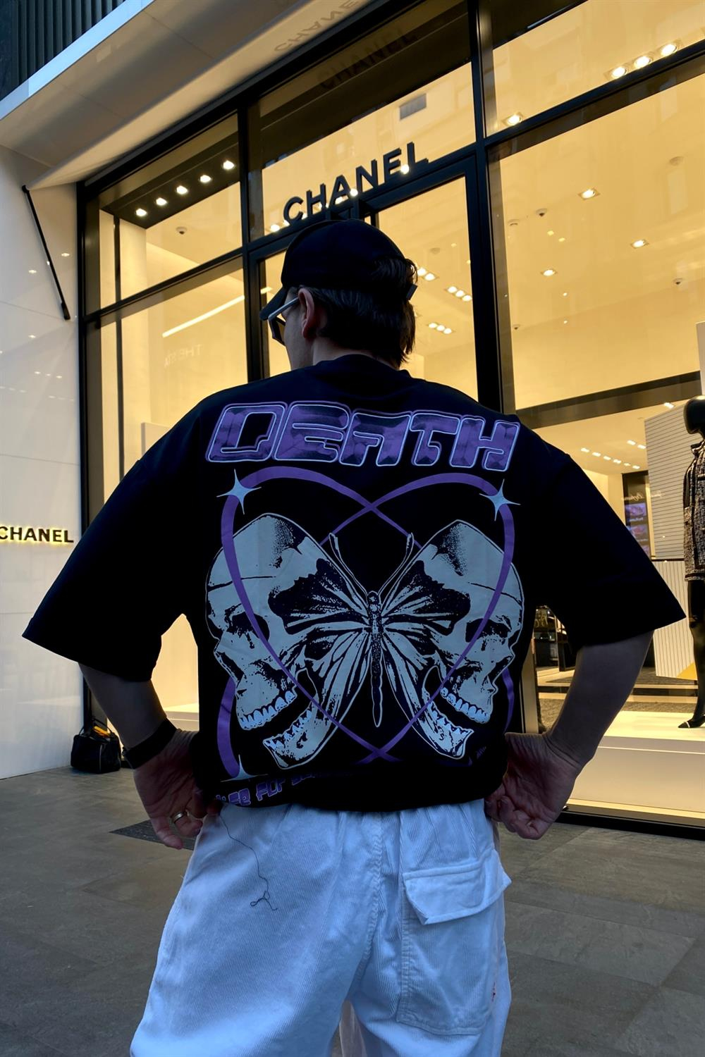 Siyah Baskılı Oversize Tshirt T527
