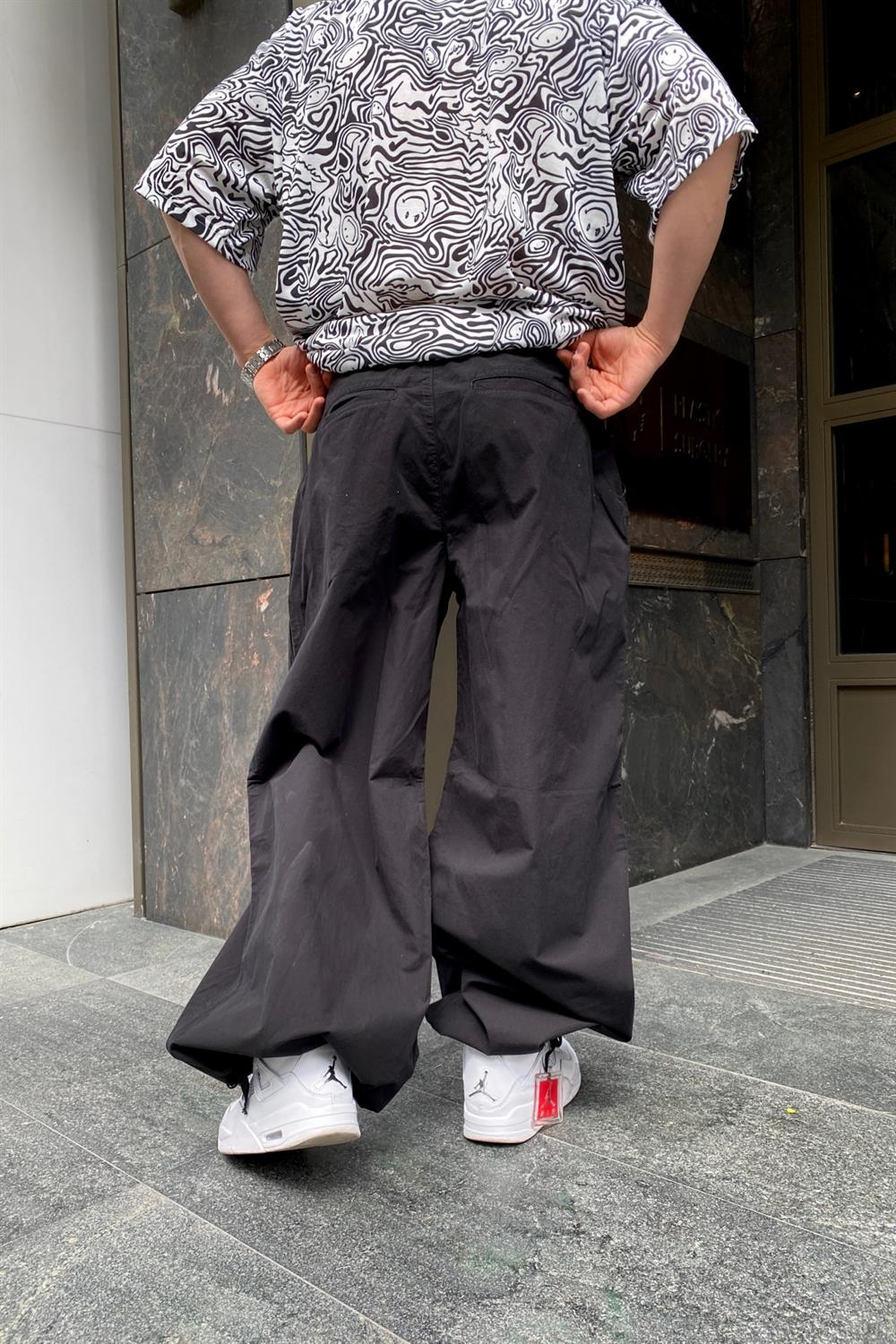 Siyah Combat Gabardin Pantolon P583