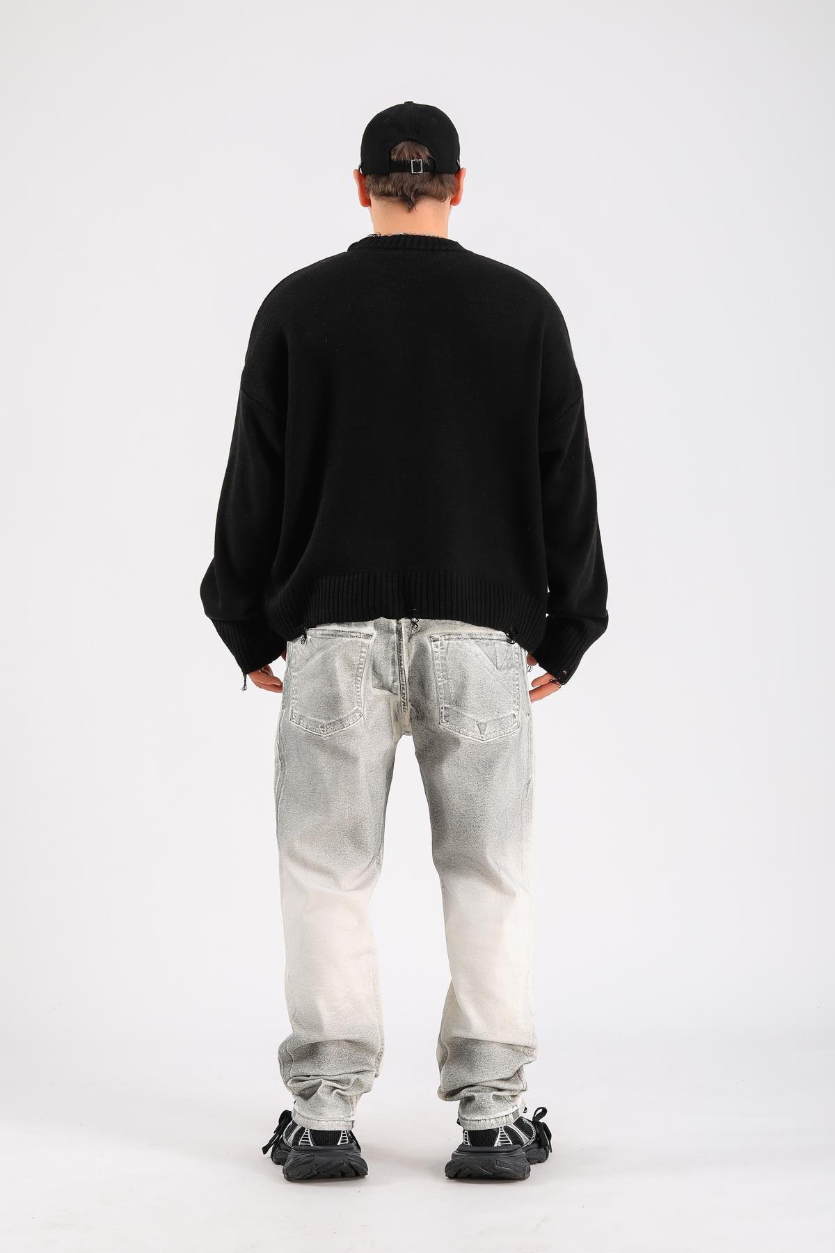 Slim Fit Washed Jean - Light Grey P1085