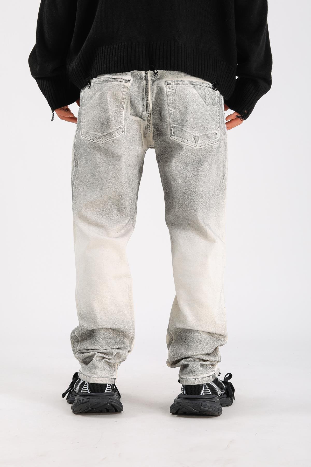 Slim Fit Washed Jean - Light Grey P1085