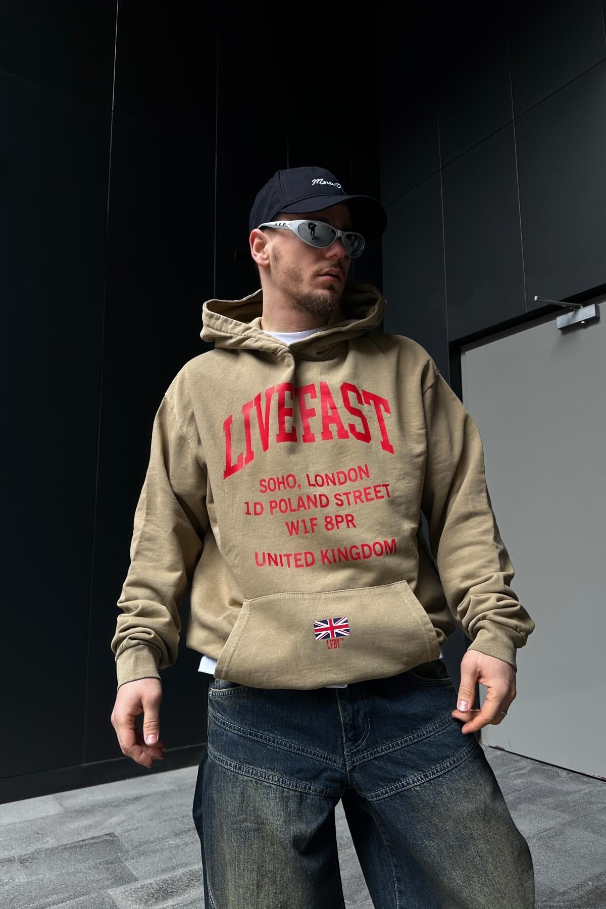 Soho Baskılı Oversize Kahve Sweatshirt SW1082