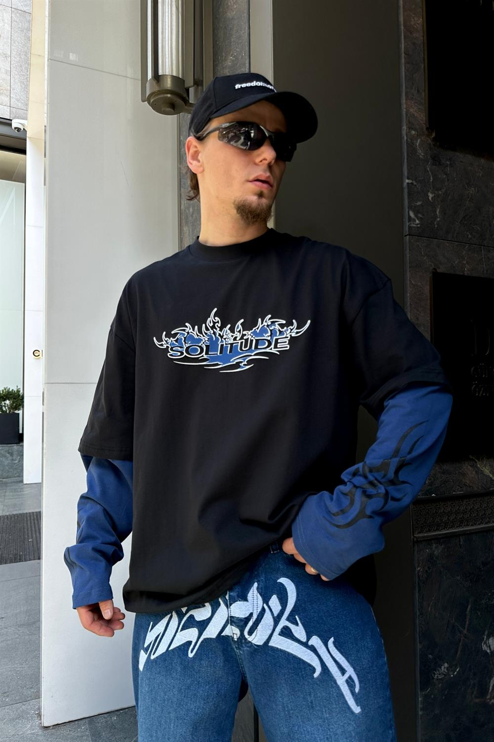Solitude Baskılı Sleeved Sweatshirt SW869