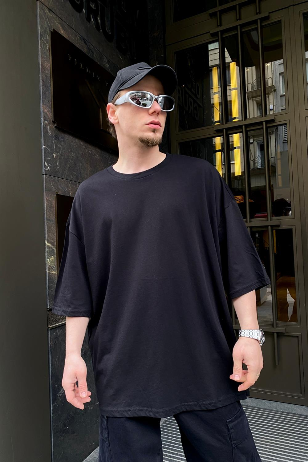 Space Legend Ufo Baskılı Oversize Tshirt T598