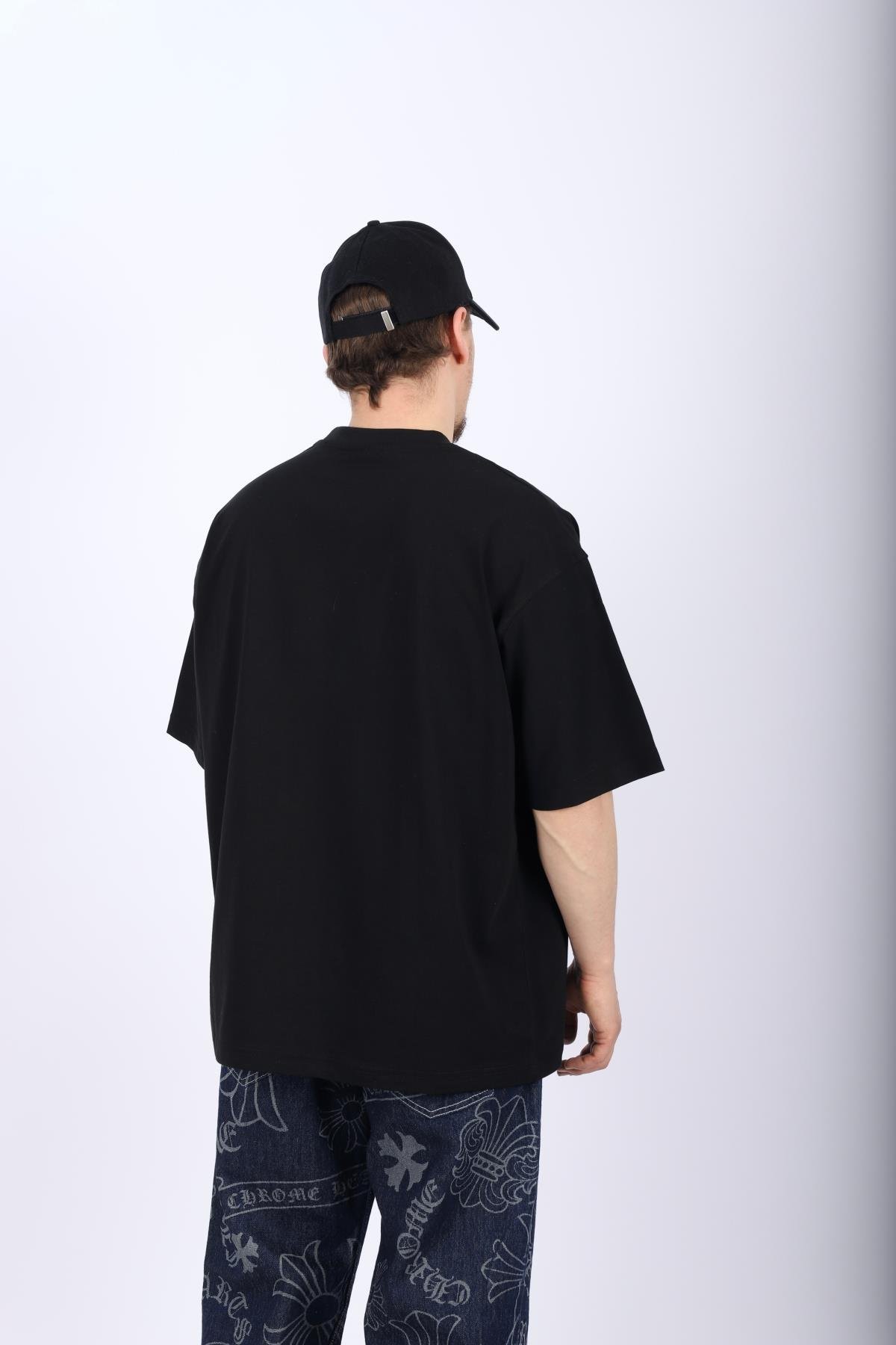 Stayin Alive Siyah Oversize Tshirt T1006