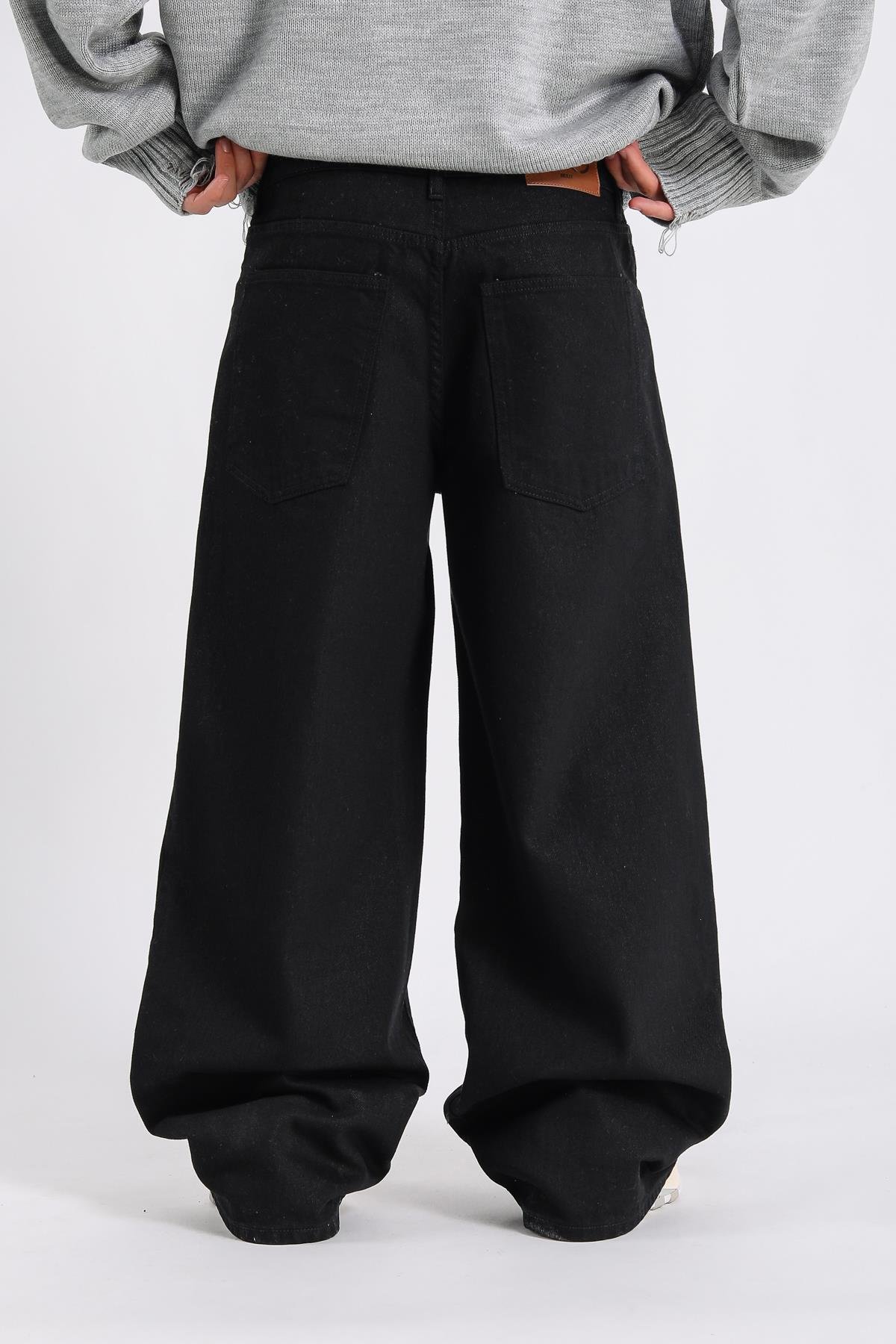 Super Baggy Siyah Jean Pantolon P1011