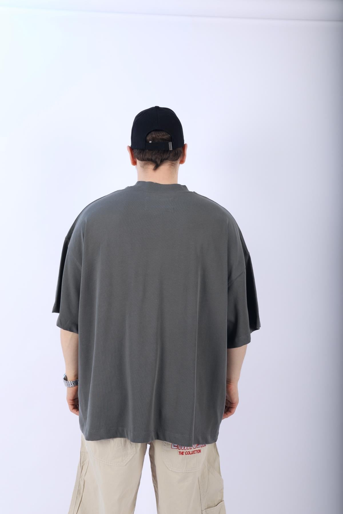 Tpm Haki Overisize Basic Tshirt T981